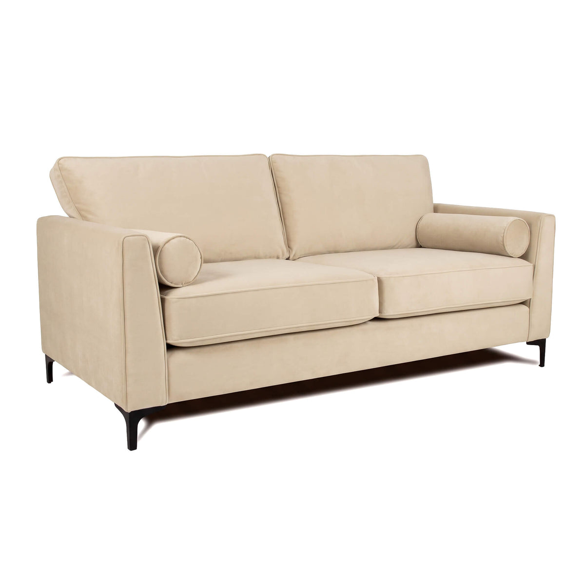 Adam Beige 3 Seater Sofa