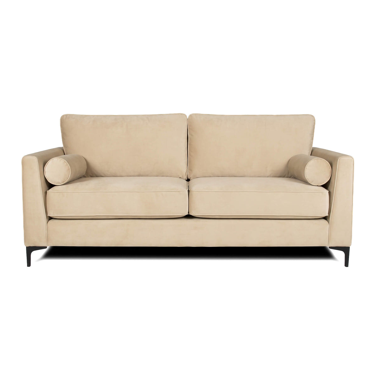 Adam Beige 3 Seater Sofa