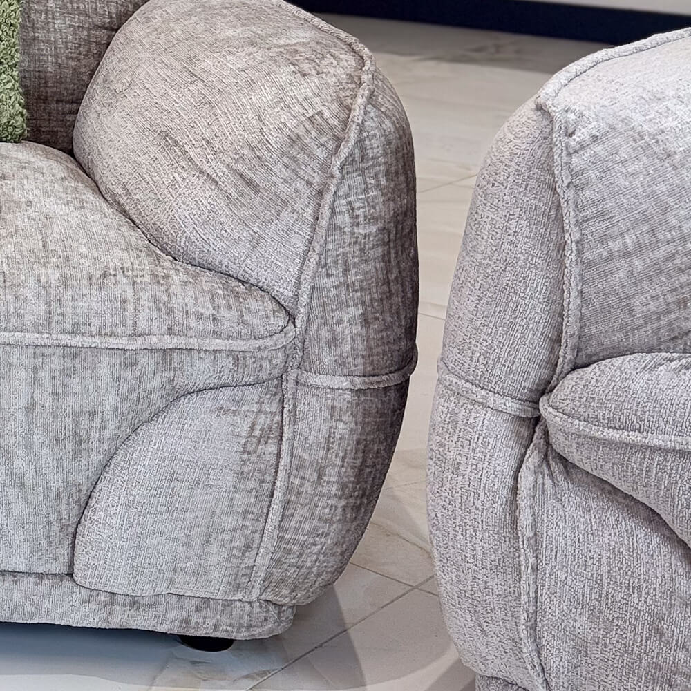 Angelo Beige 3 Seater Sofa