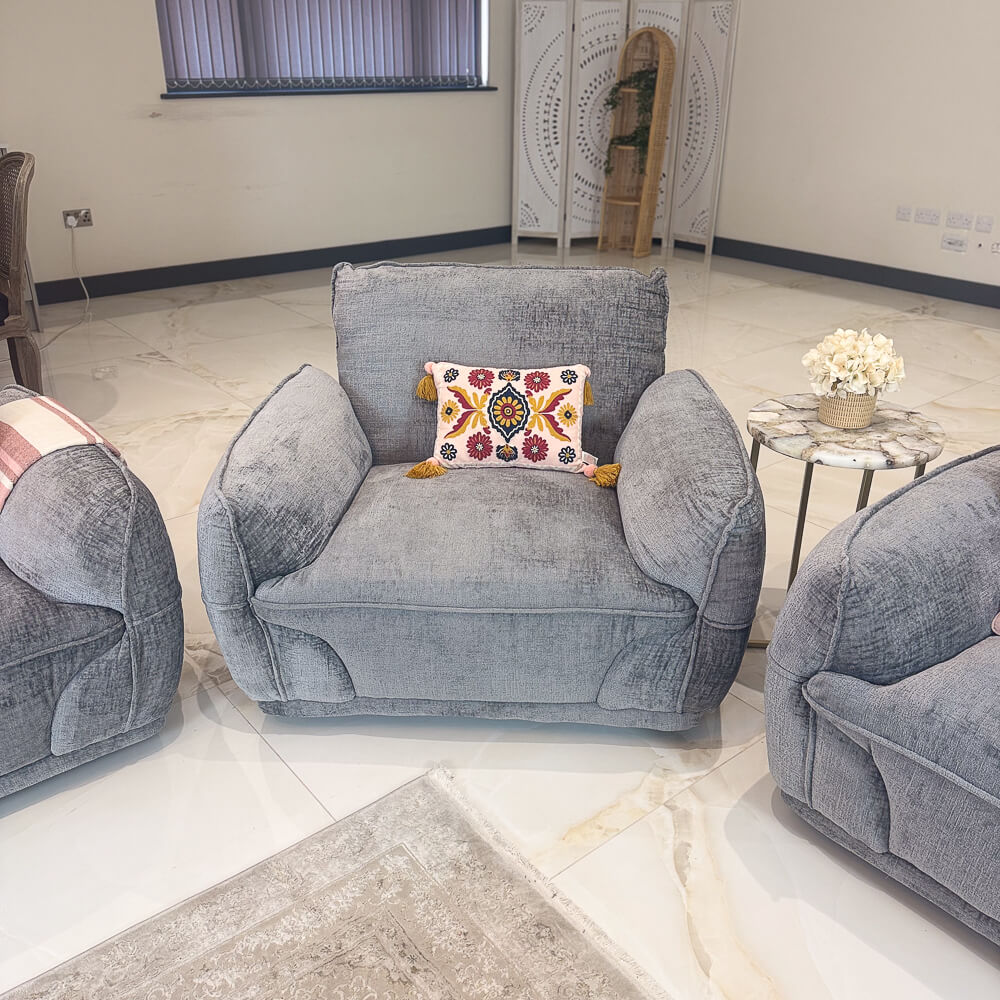 Angelo Grey Armchair