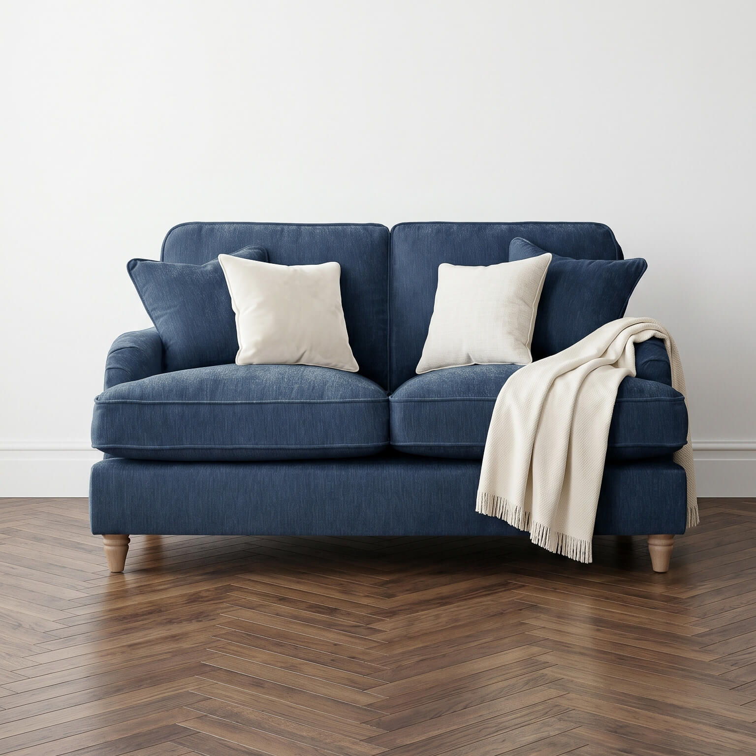 Anika Blue 2 Seater Sofa