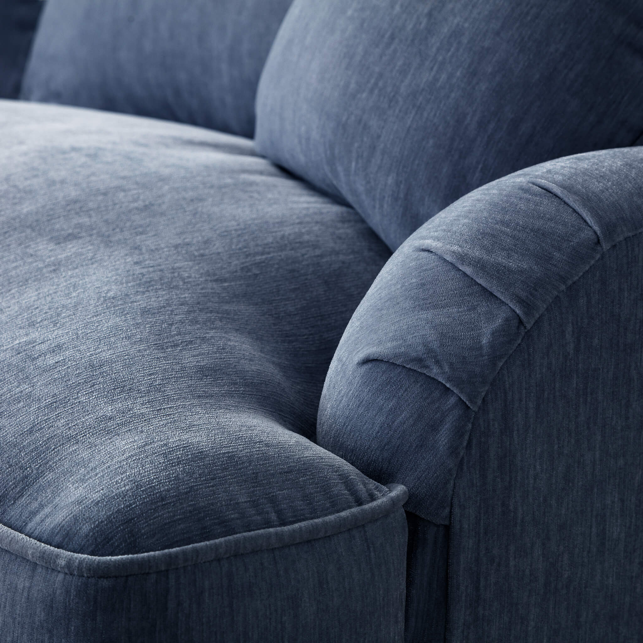Anika Blue Double Corner Sofa
