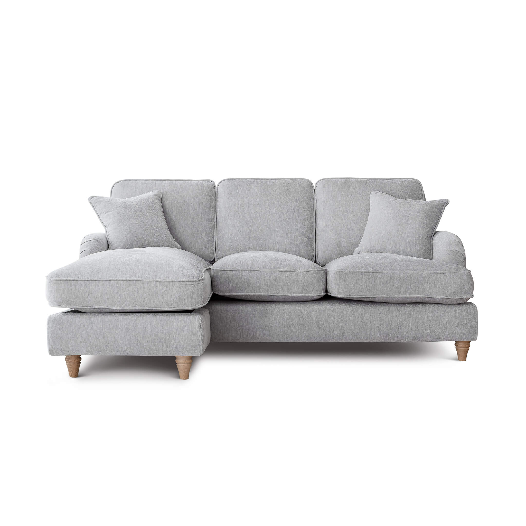 Anika Grey Left Chaise Corner Sofa