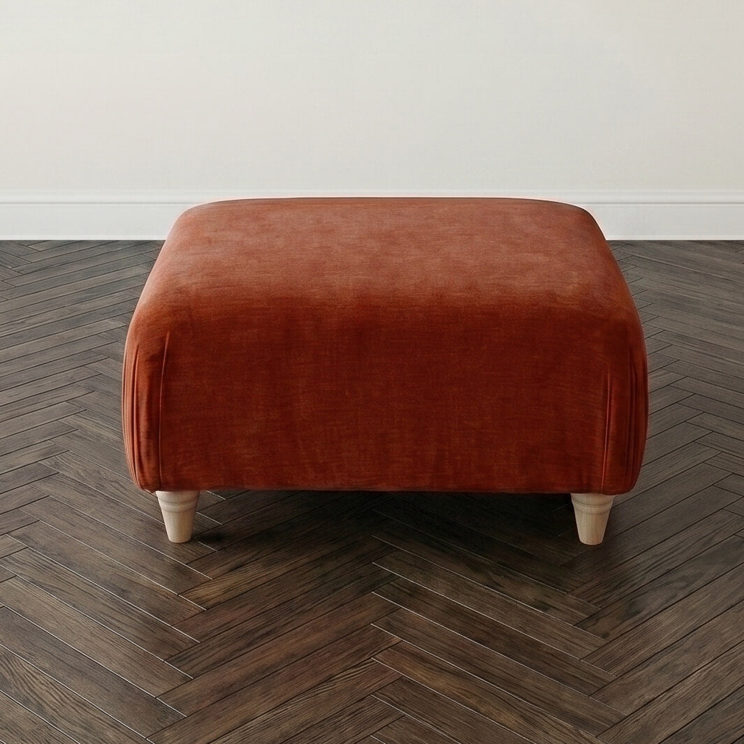Anika Red Footstool