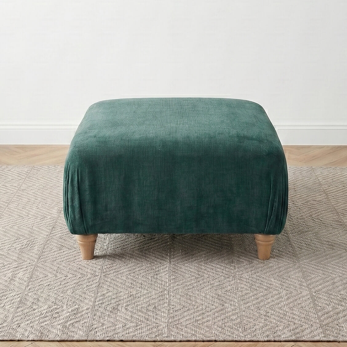 Anika Teal Footstool