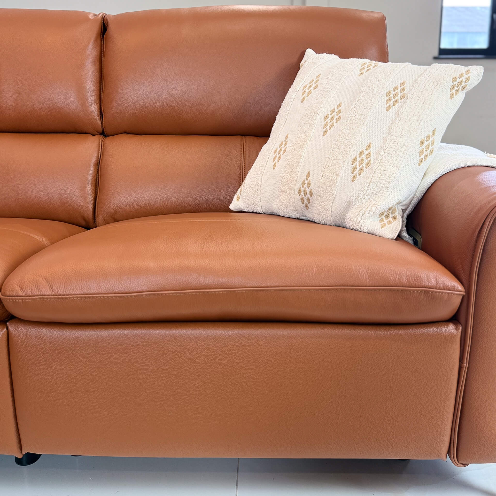 Arizona Brown Power Corner Recliner Sofa