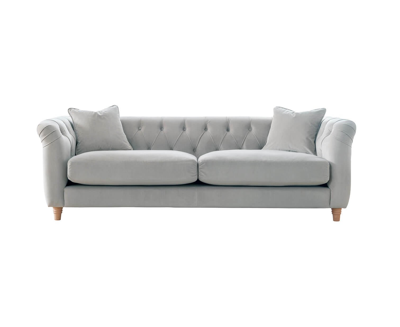 Ashby Grey Chesterfield 3 Seater Sofa