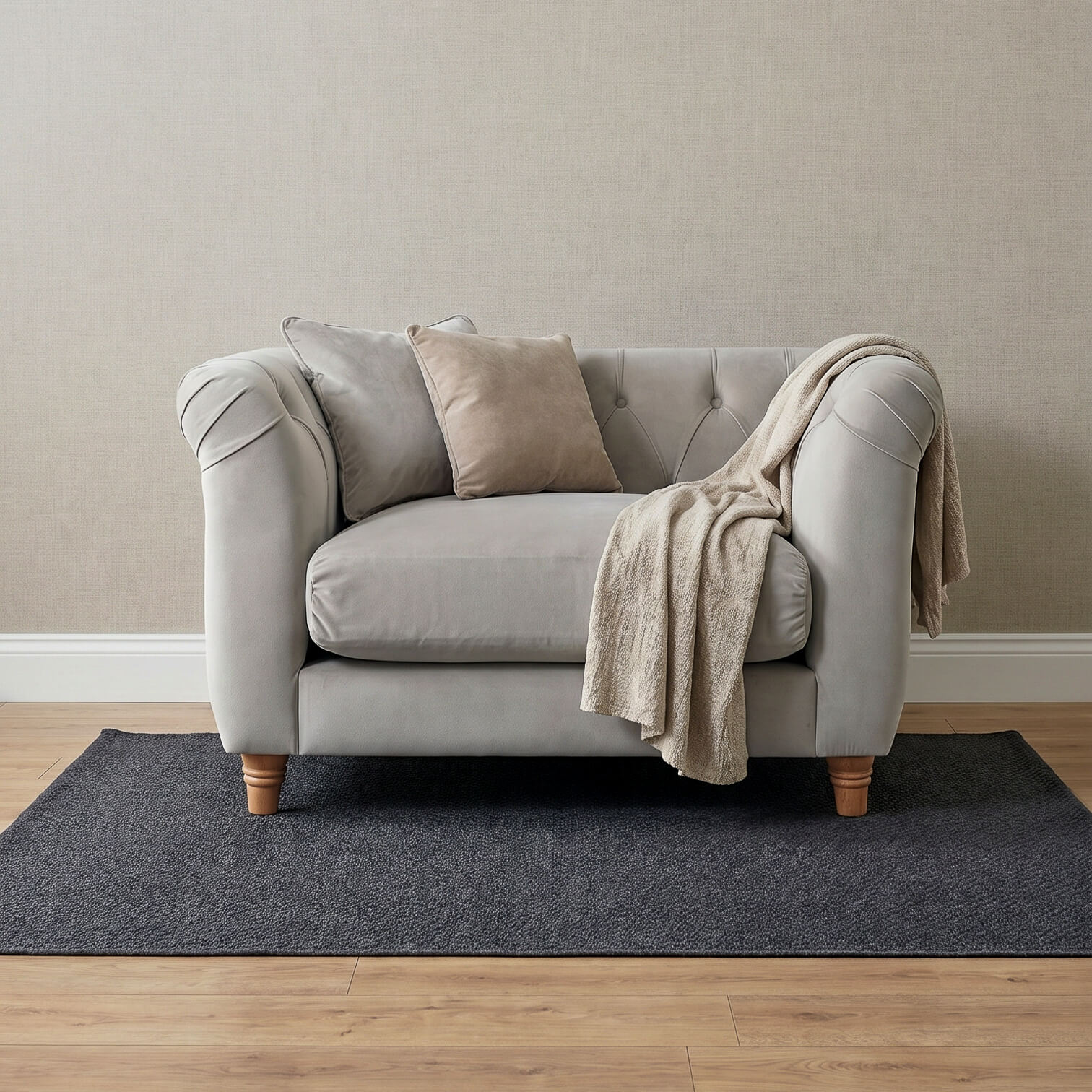 Ashby Grey Chesterfield Armchair
