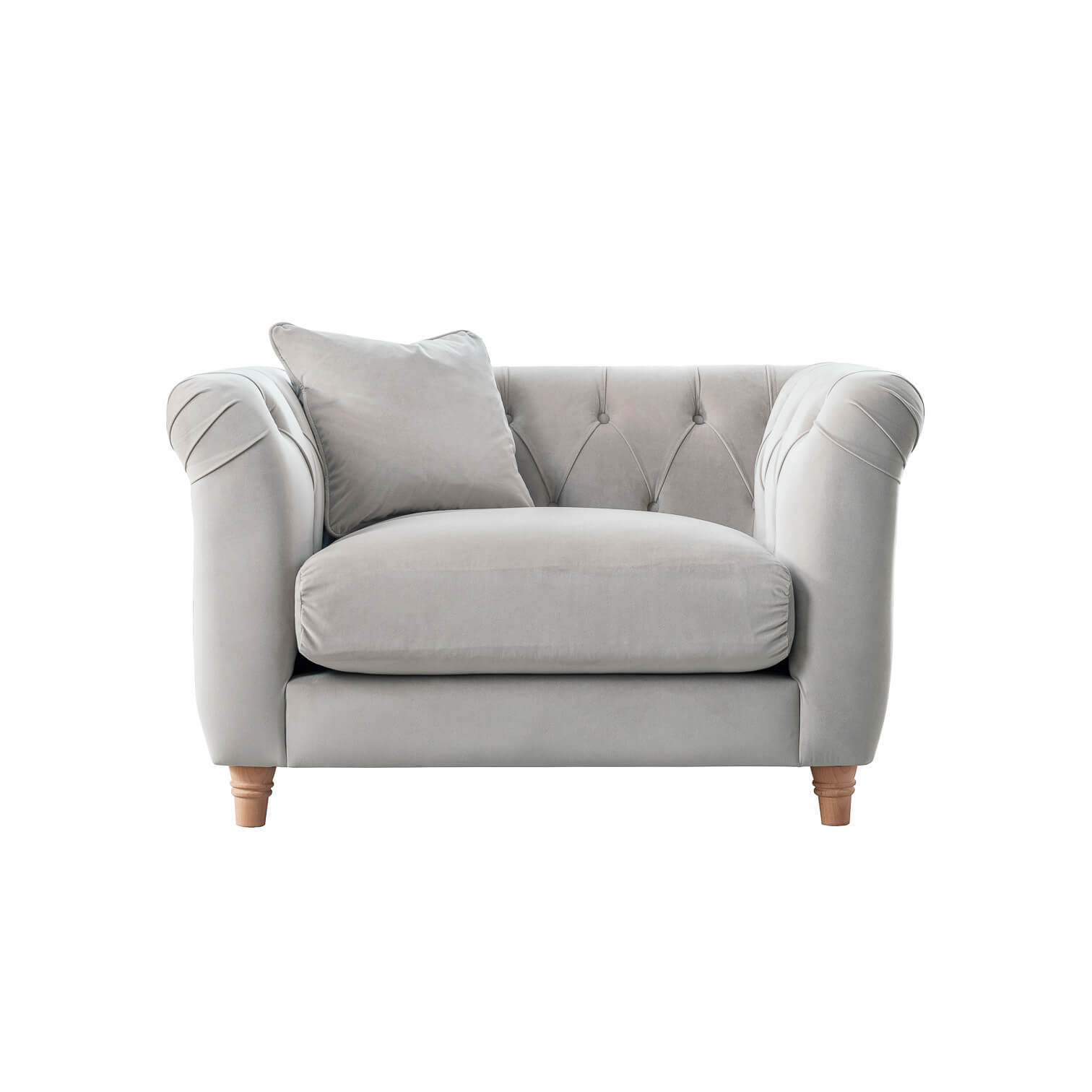 Ashby Grey Chesterfield Armchair