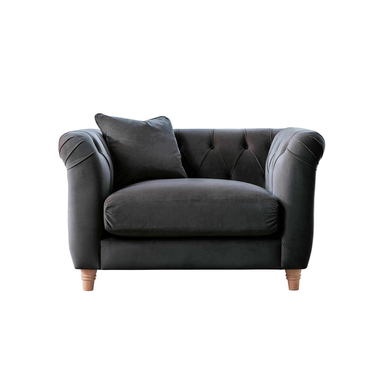 Ashby Blue Chesterfield Armchair