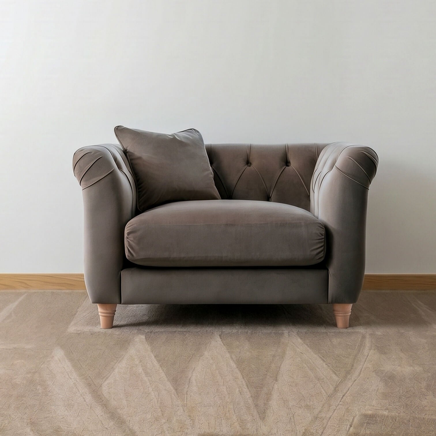 Ashby Brown Chesterfield Armchair