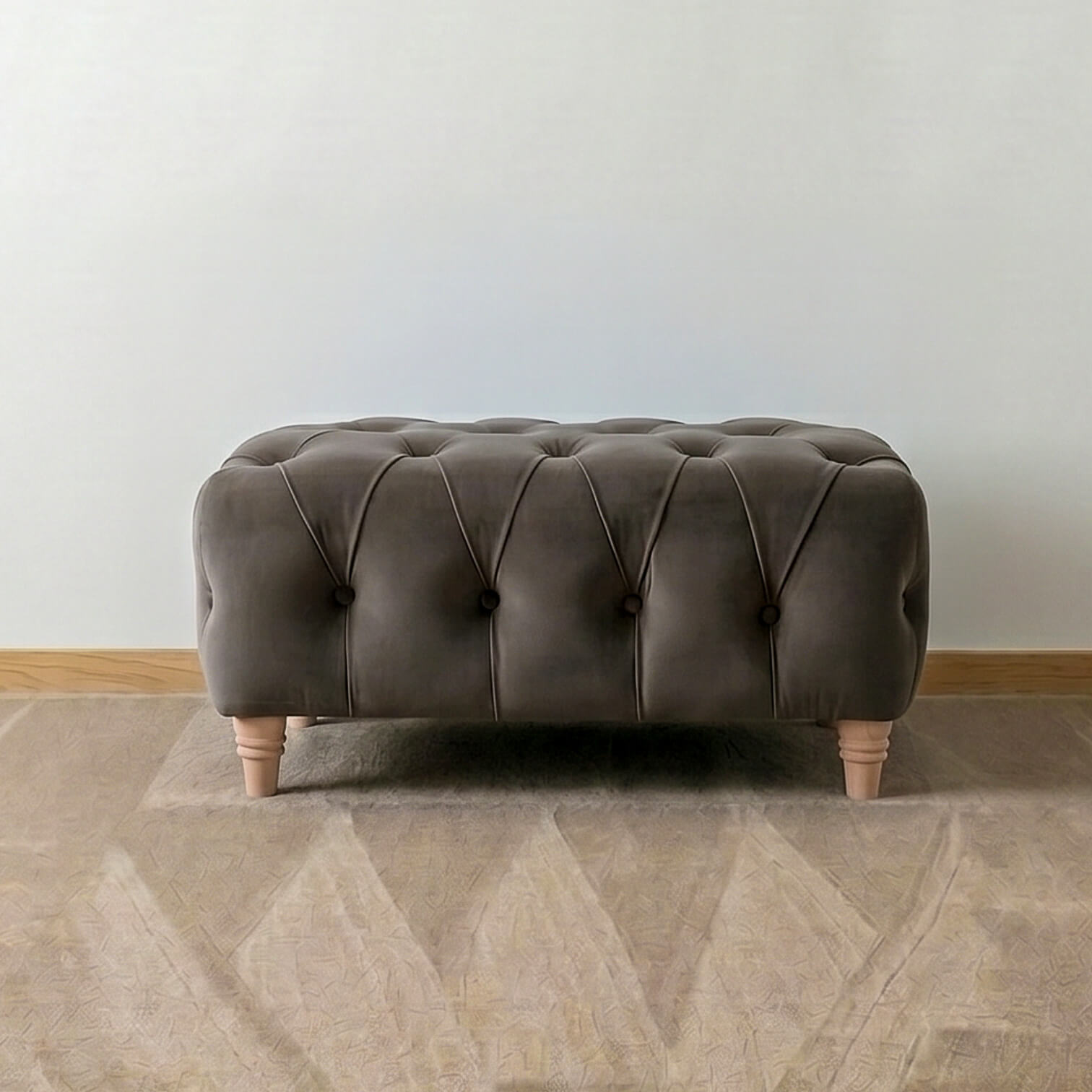Ashby Brown Chesterfield Footstool