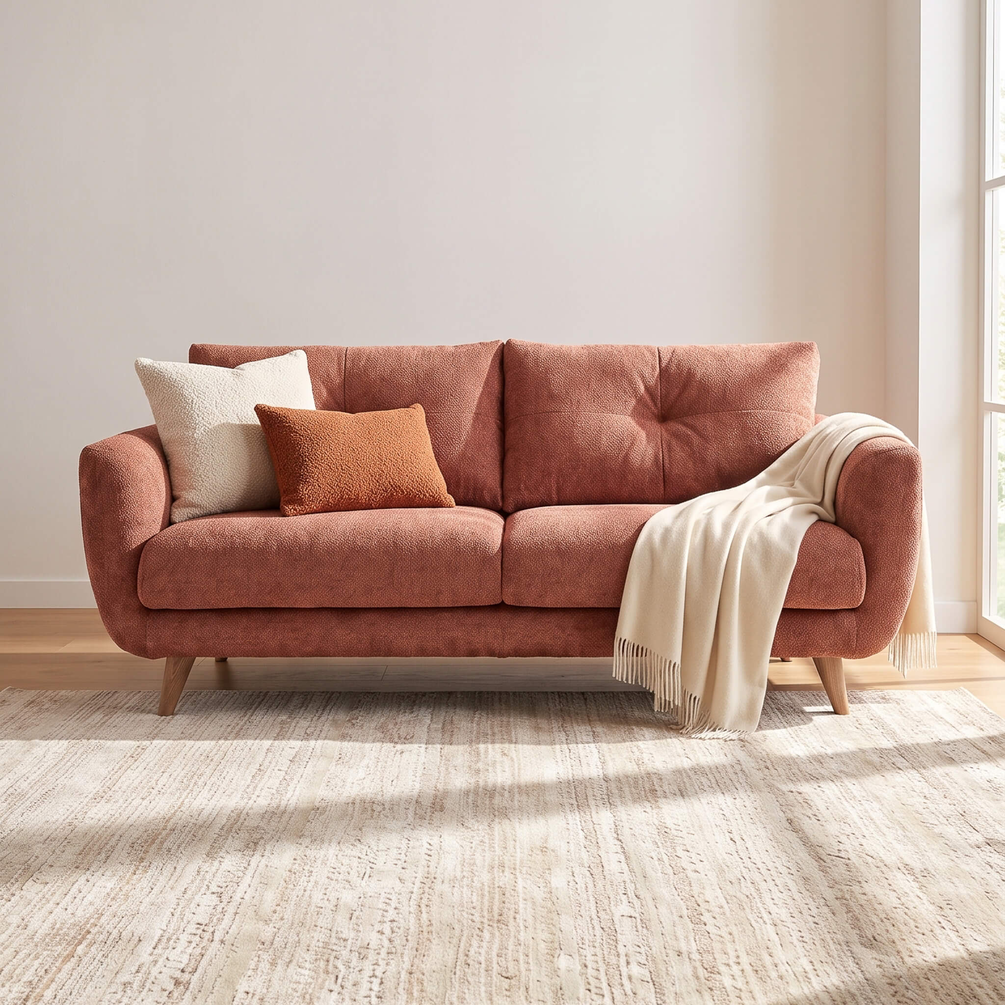 Aston Brown 2 Seater Sofa