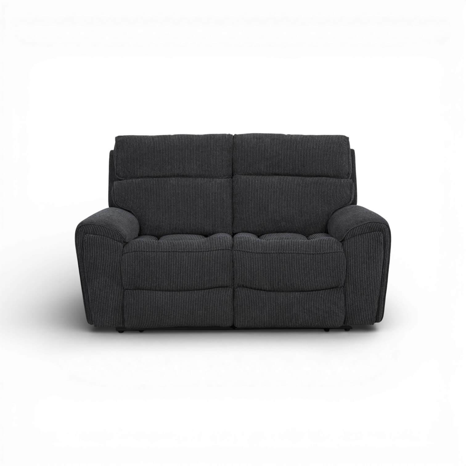 Atlanta Black 2 Seater Power Recliner