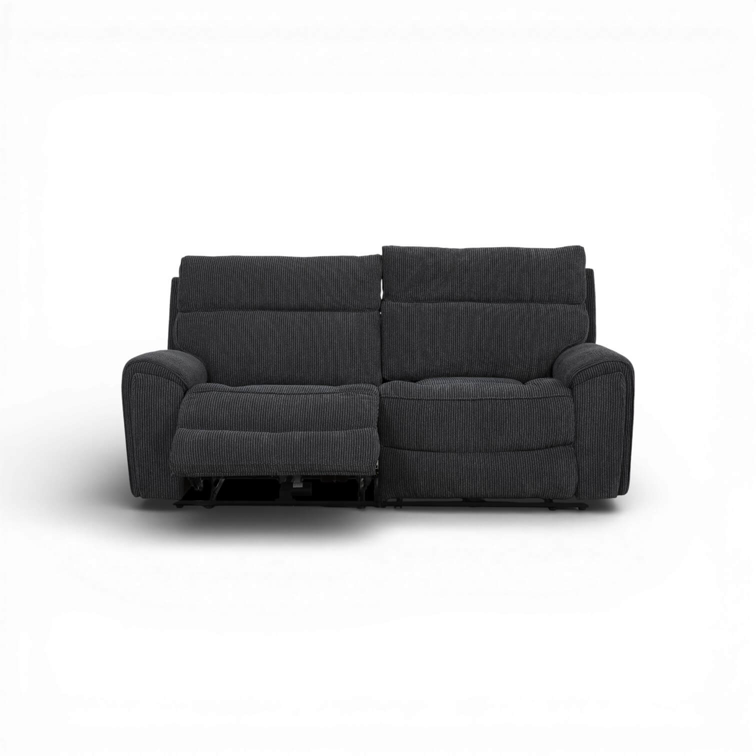 Atlanta Black 3 Seater Power Recliner