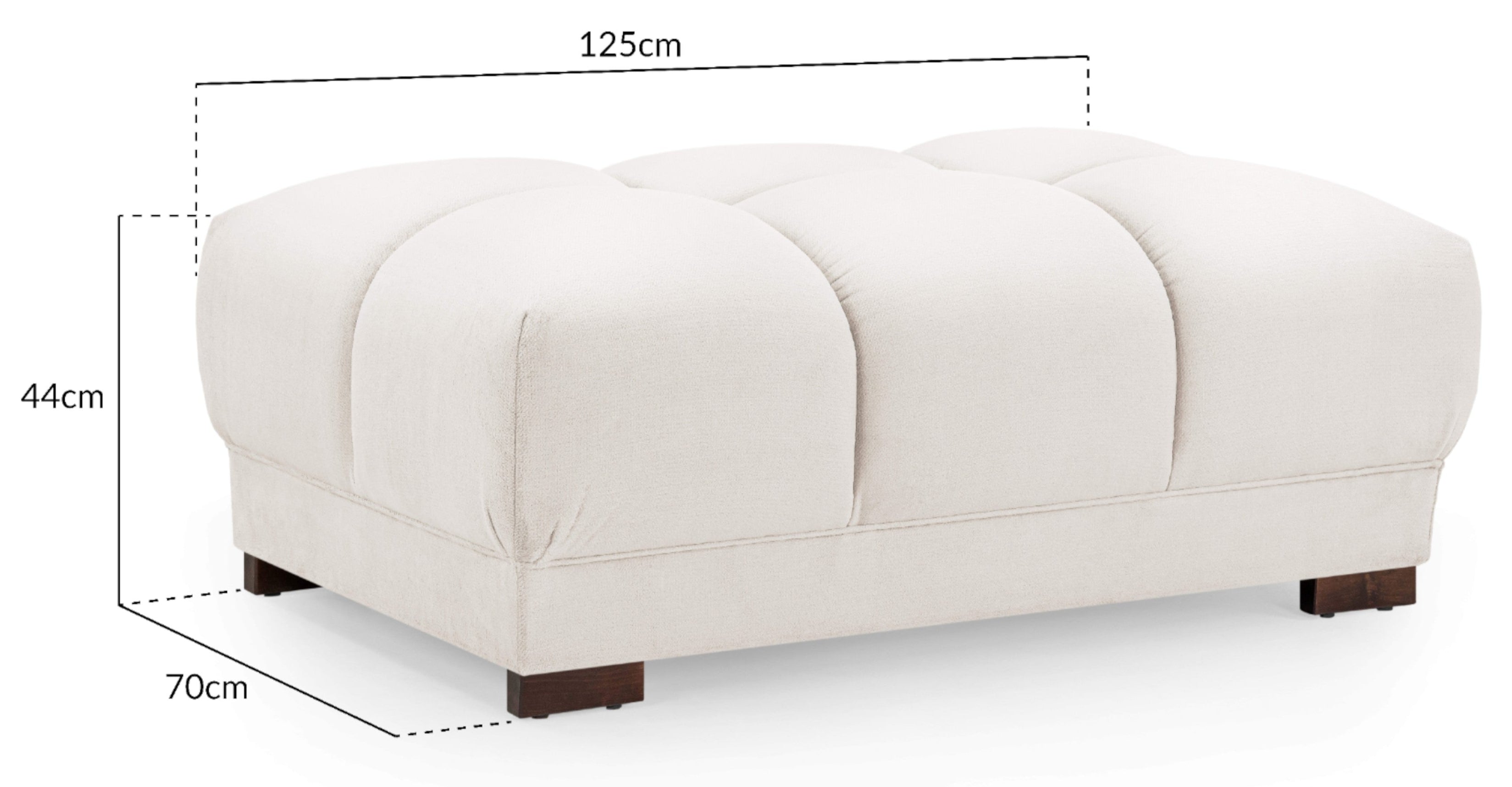 Avoro Cream Footstool