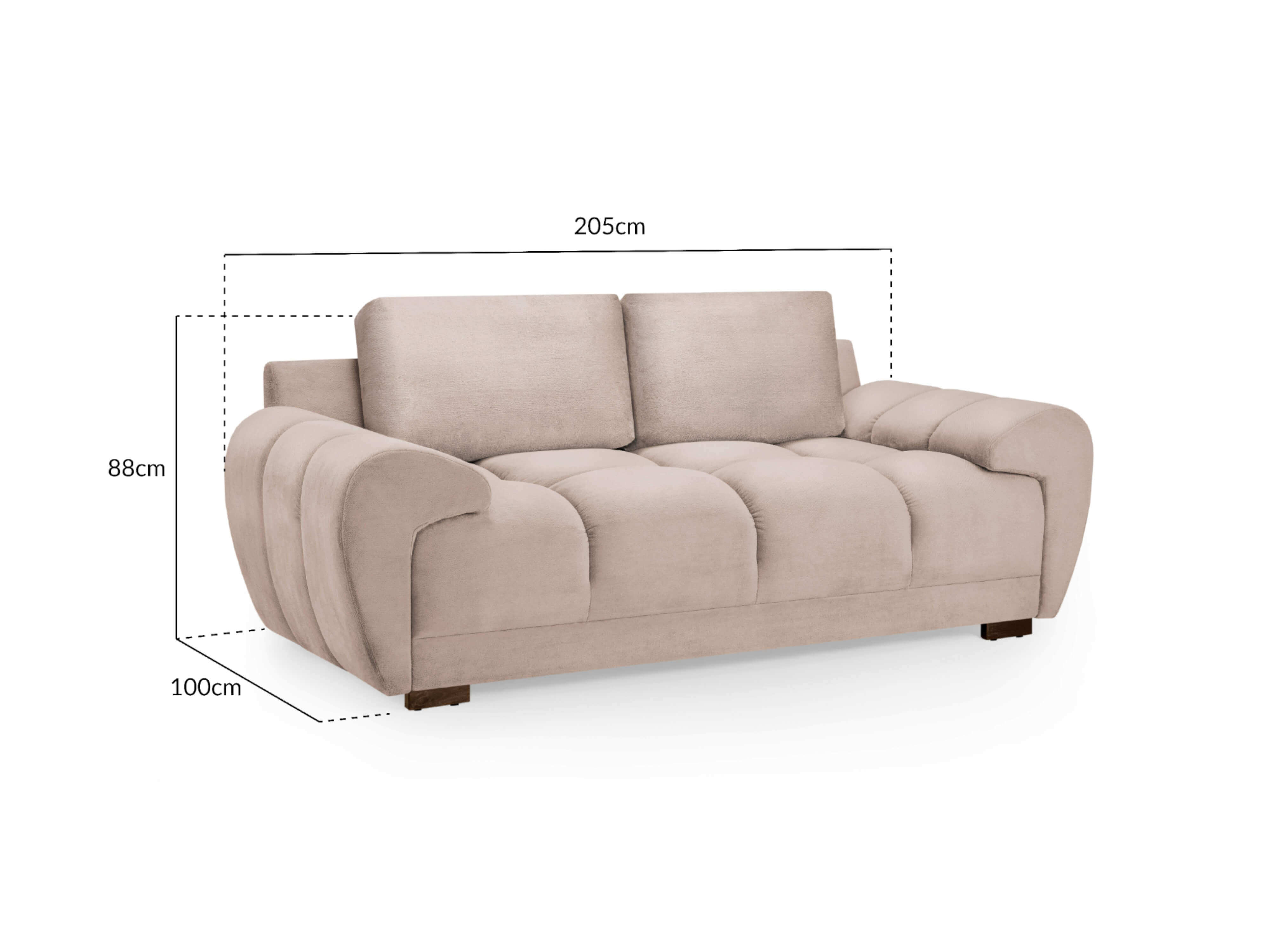 Avoro Mocha 2 Seater Sofa