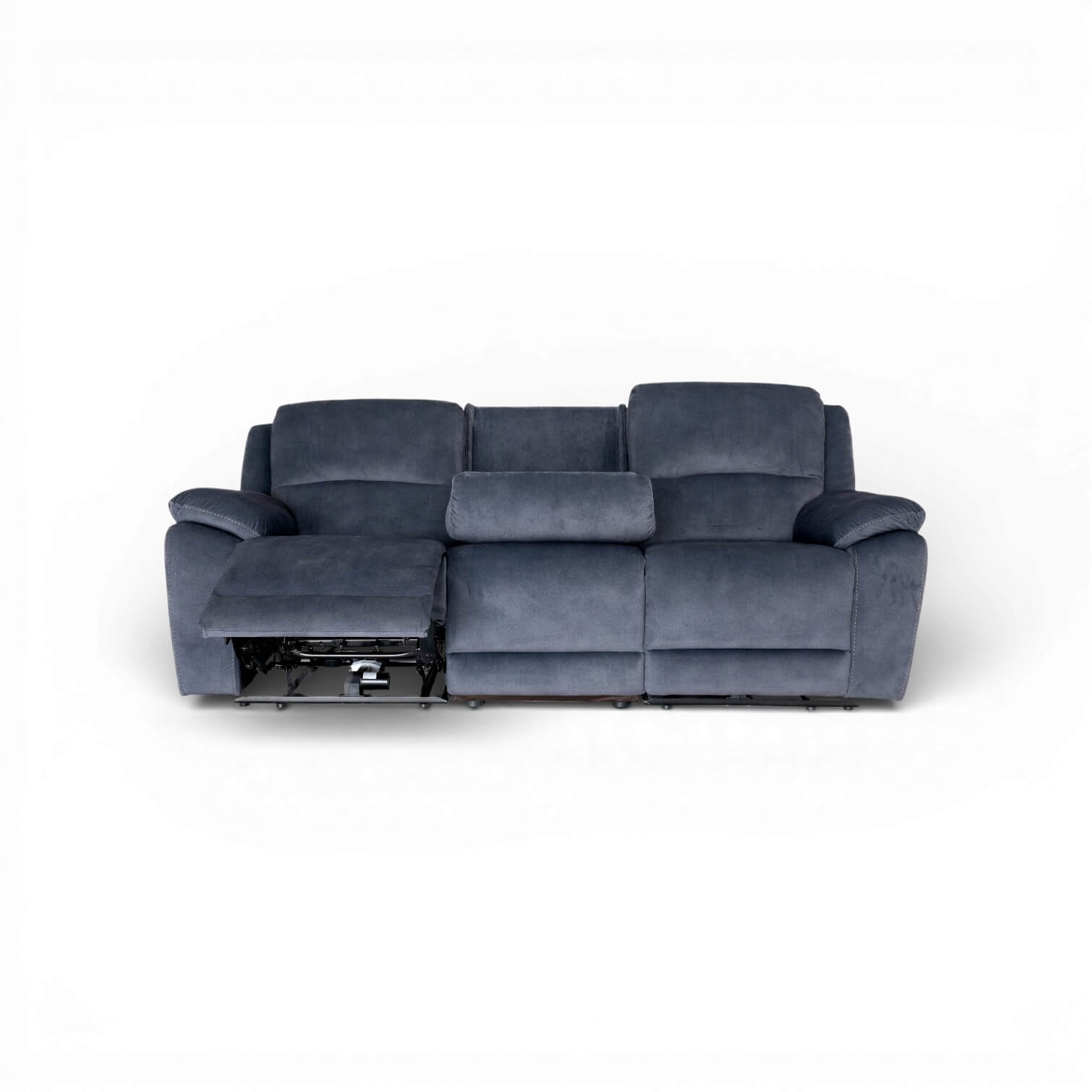 Belagio Blue 3 Seater Power Recliner Sofa