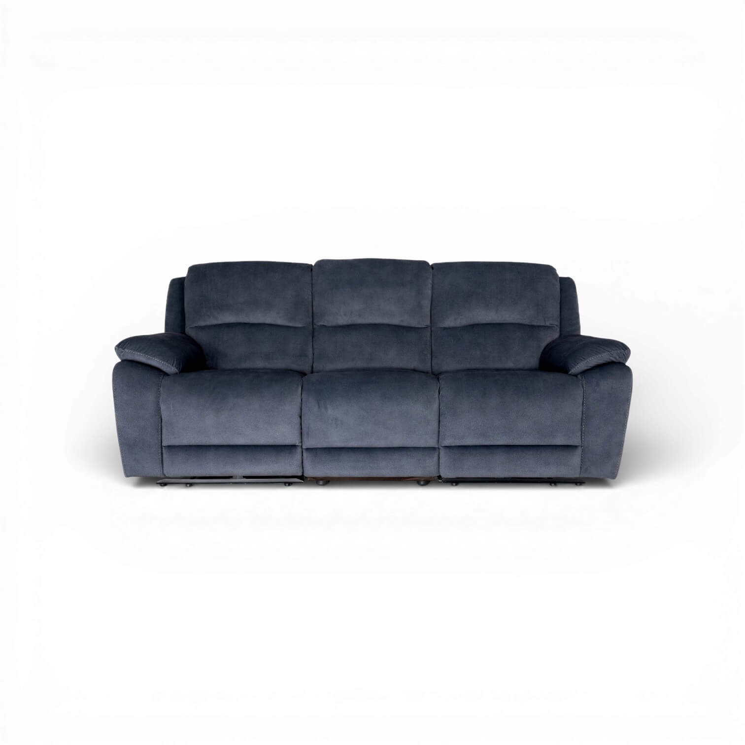 Belagio Blue 3 Seater Power Recliner Sofa
