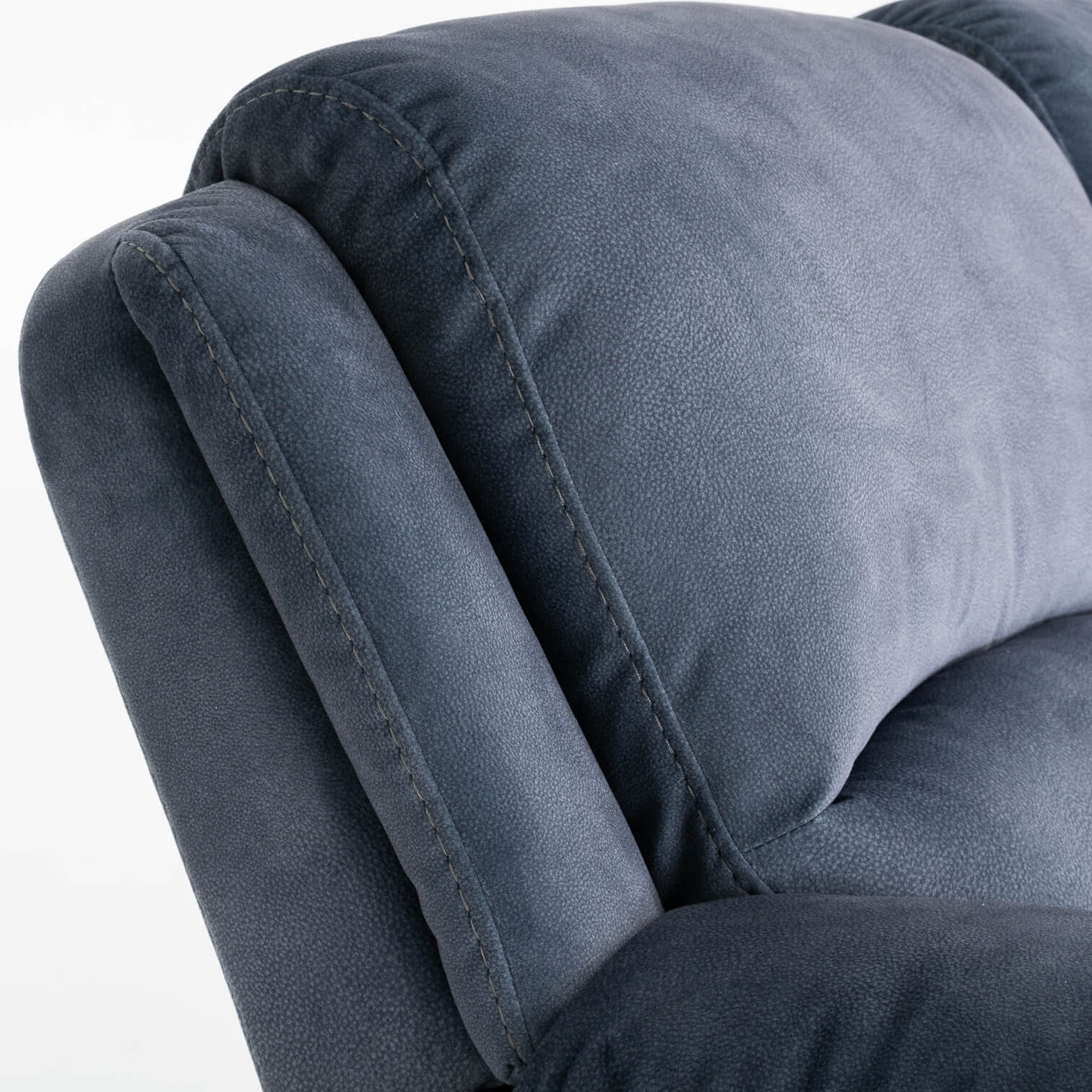 Belagio Blue 3 Seater Power Recliner Sofa