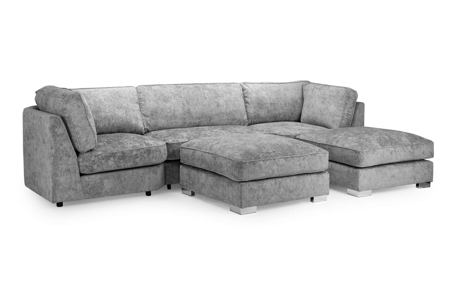 Bishop Grey U Shape Corner Sofa