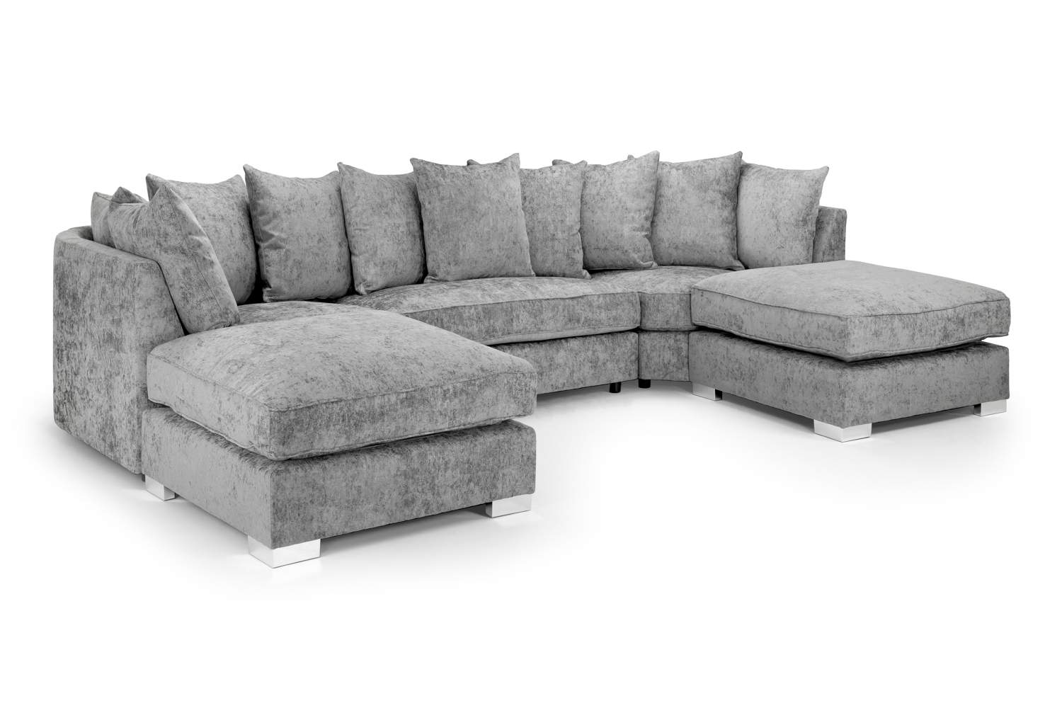 Bishop Grey U Shape Corner Sofa