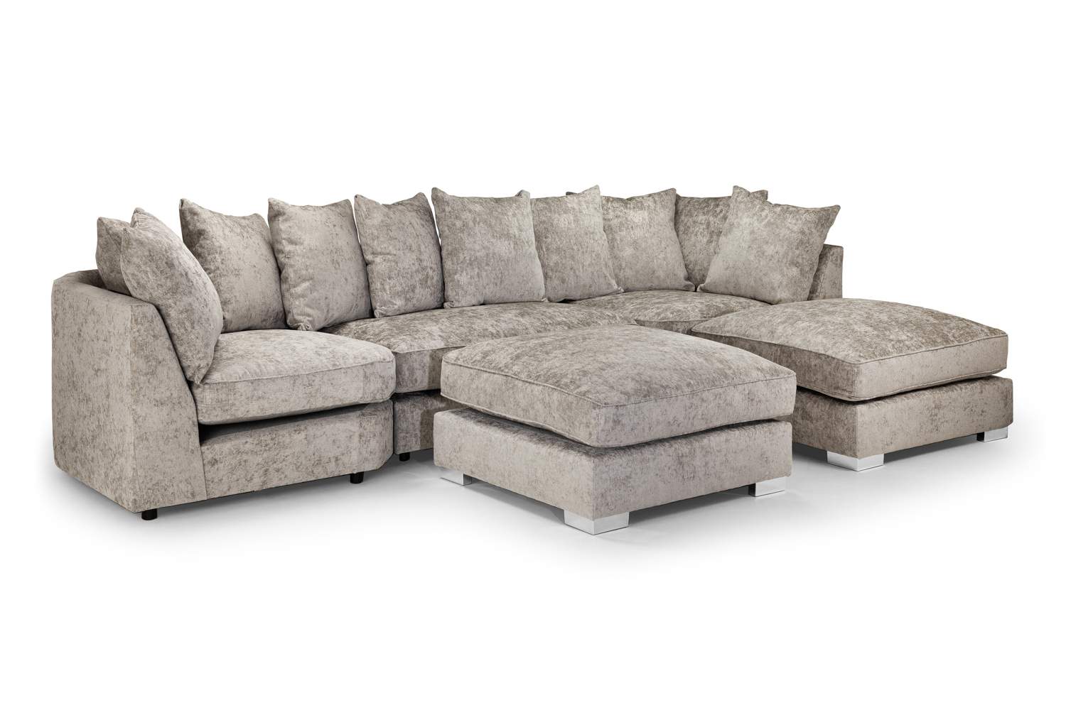 Bishop Beige U Shape Corner Sofa