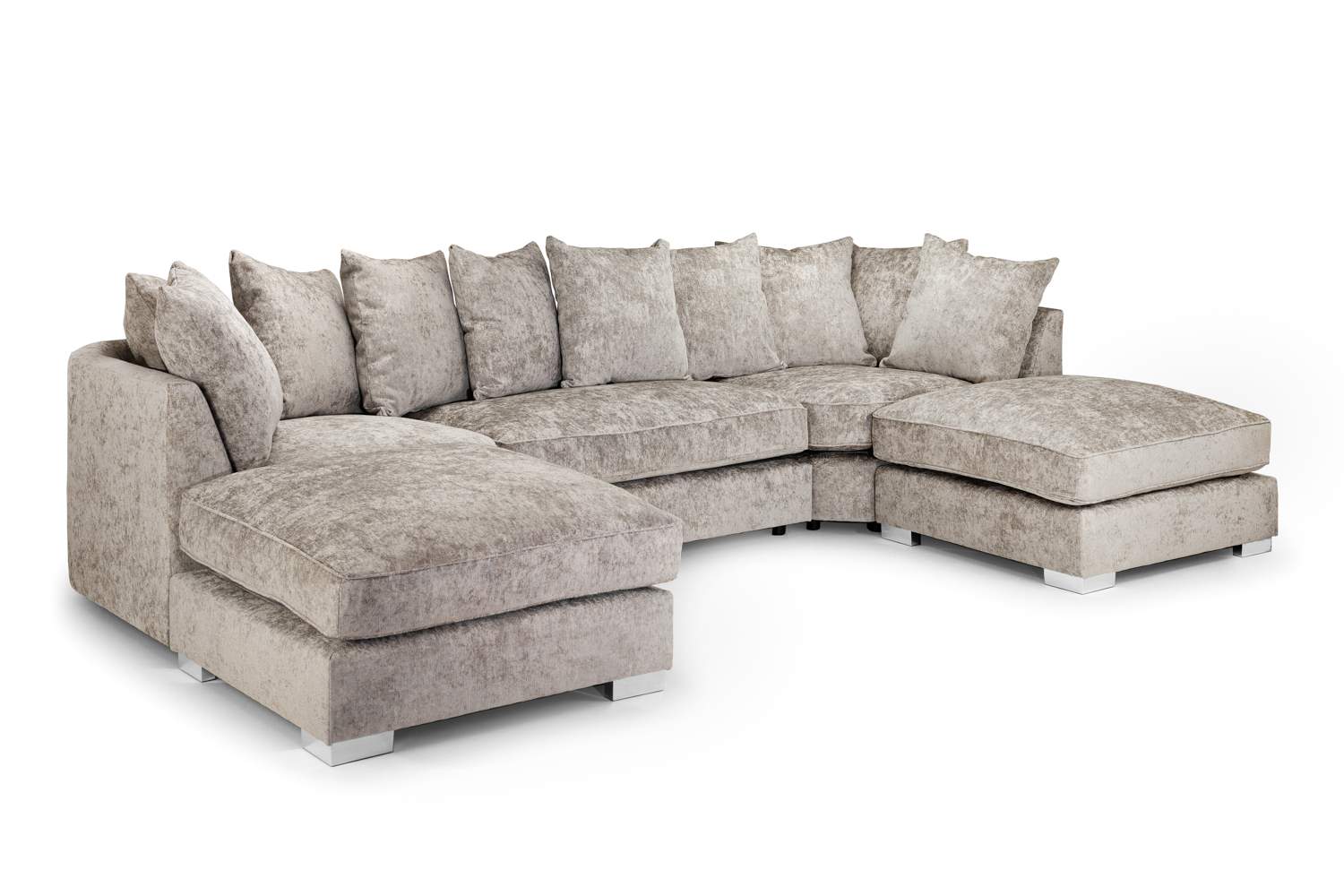 Bishop Beige U Shape Corner Sofa