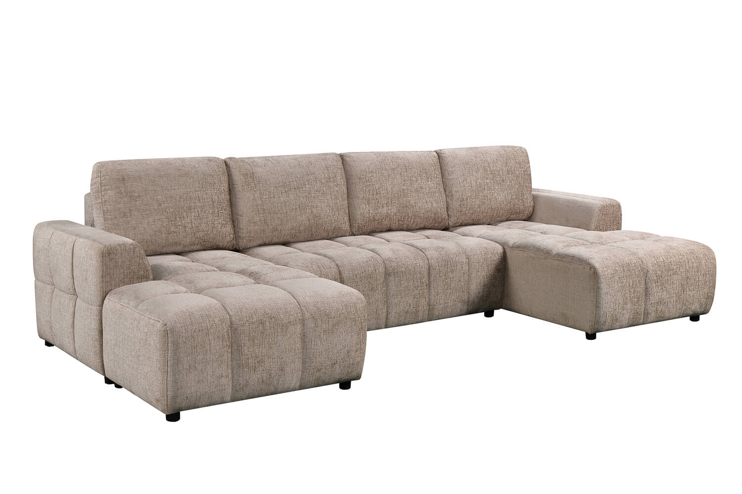Bromley Beige U Shape Corner Sofa