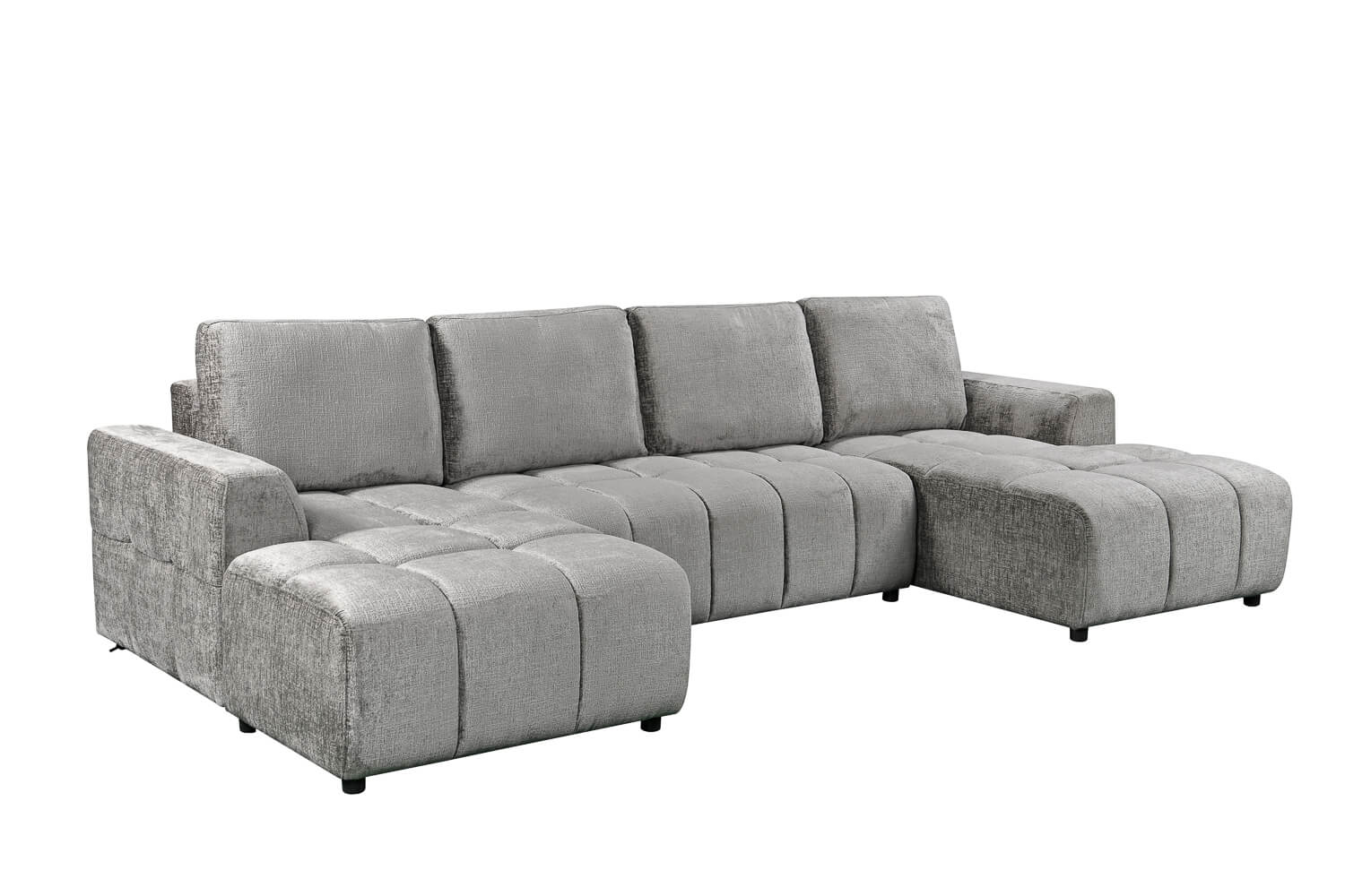 Bromley Grey U Shape Corner Sofa