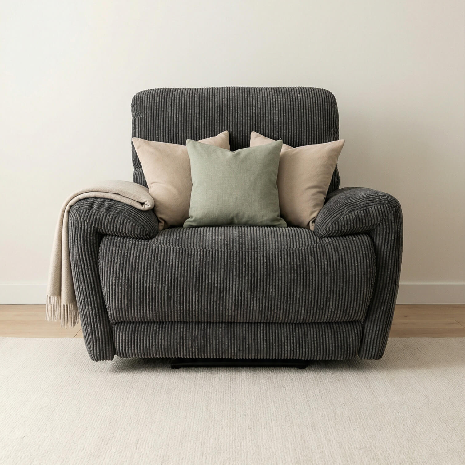 Cairo Black Power Recliner Armchair