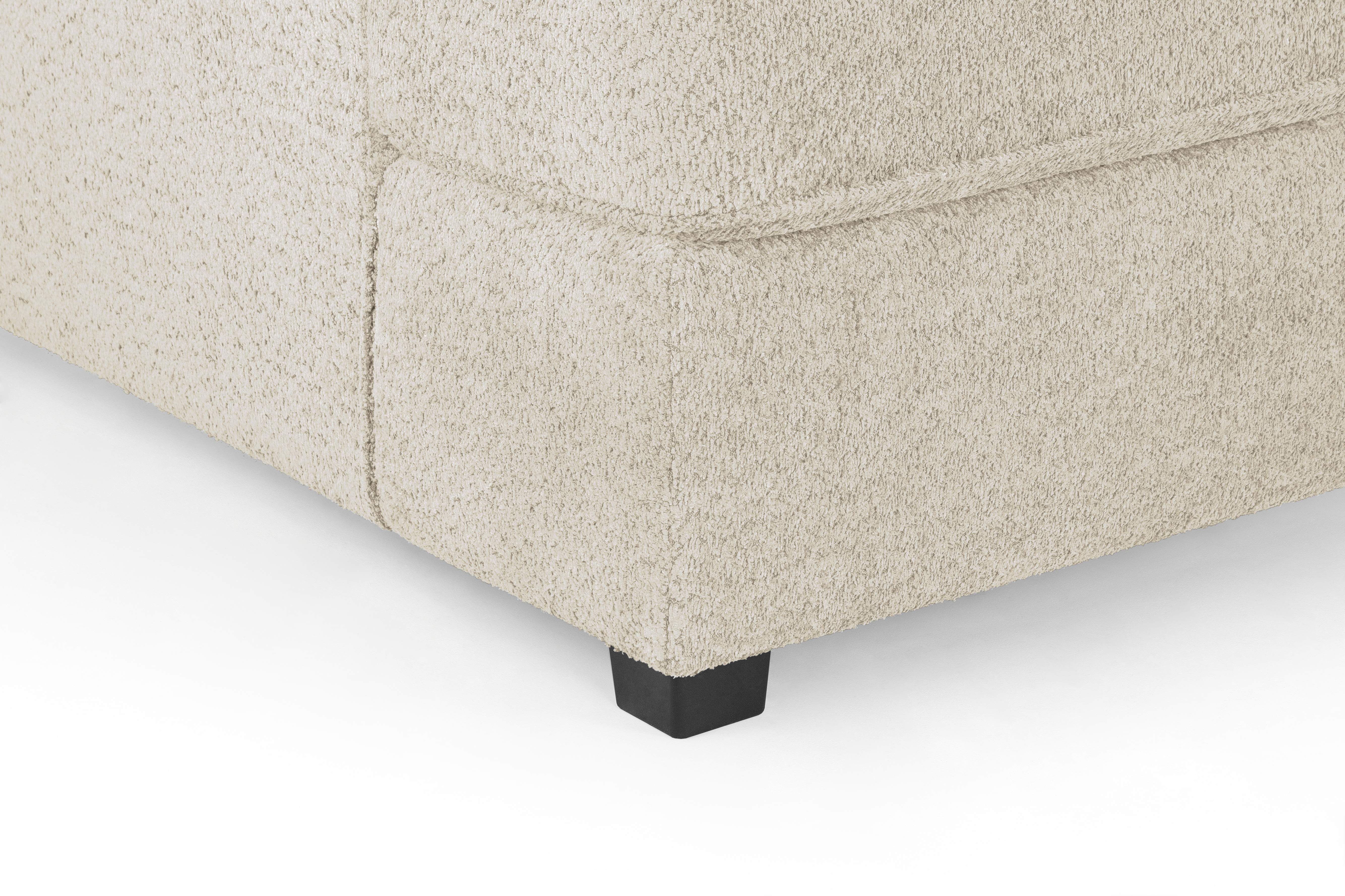 Carmelle Boucle Beige U Shape Corner Sofa