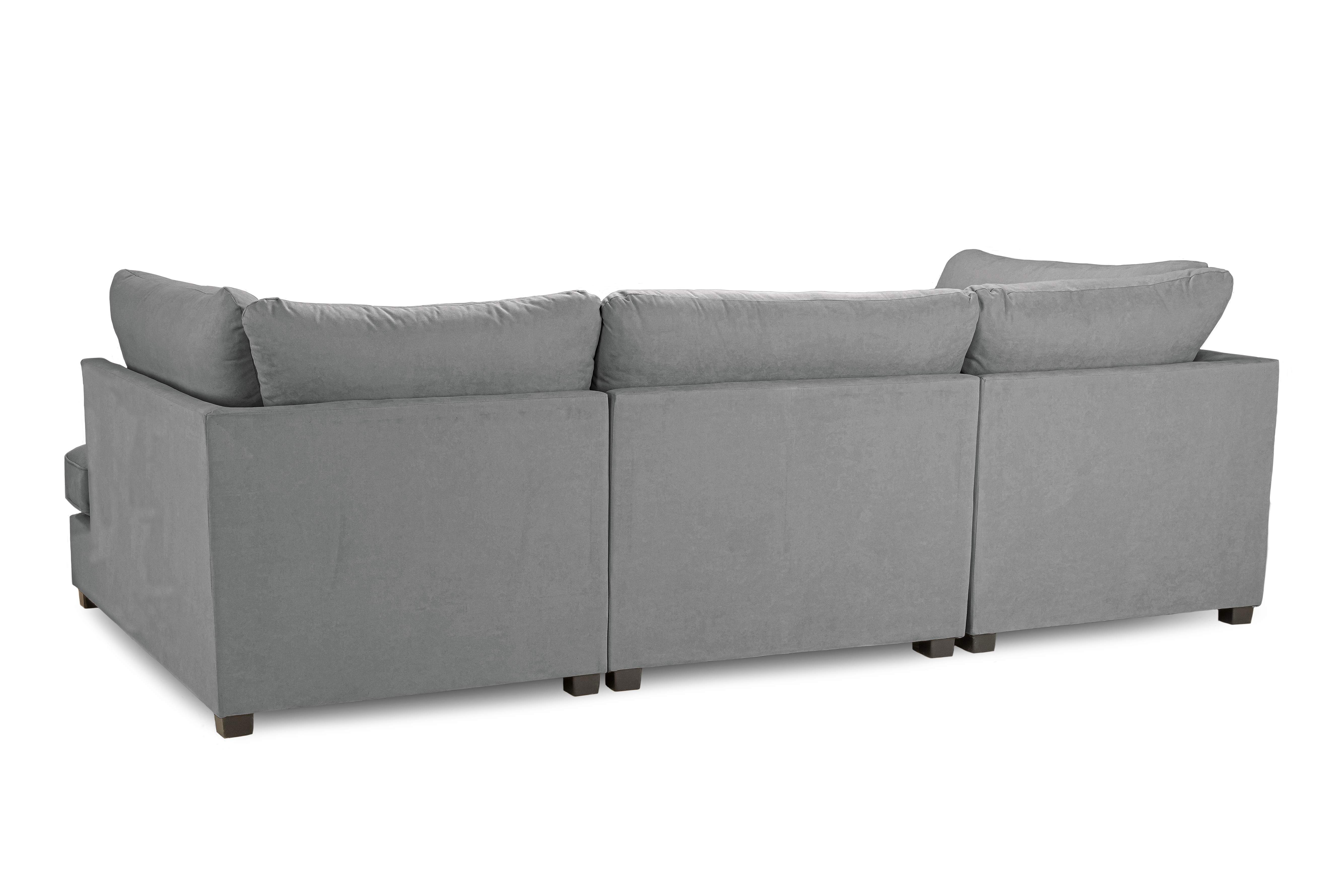Carmelle Grey U Shape Corner Sofa
