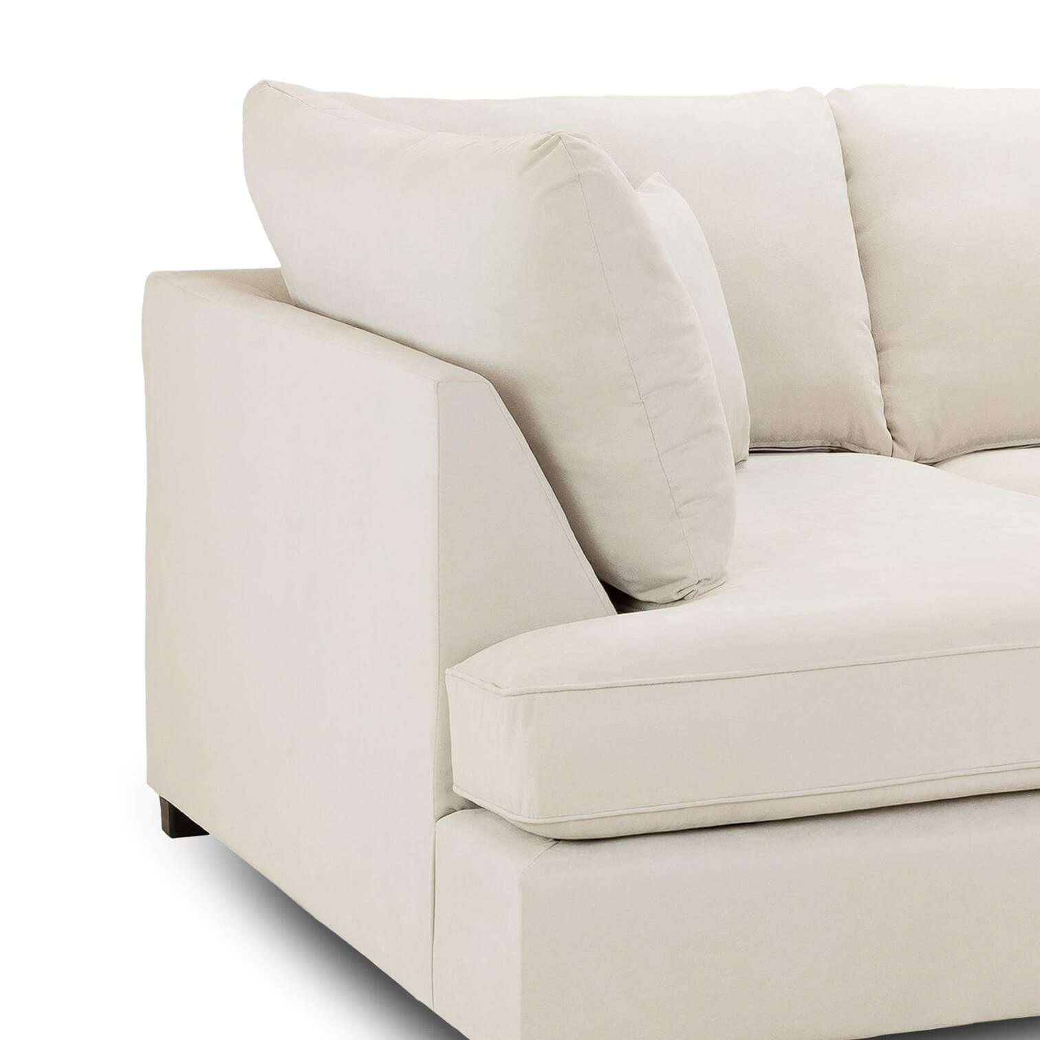 Carmelle Beige U Shape Corner Sofa