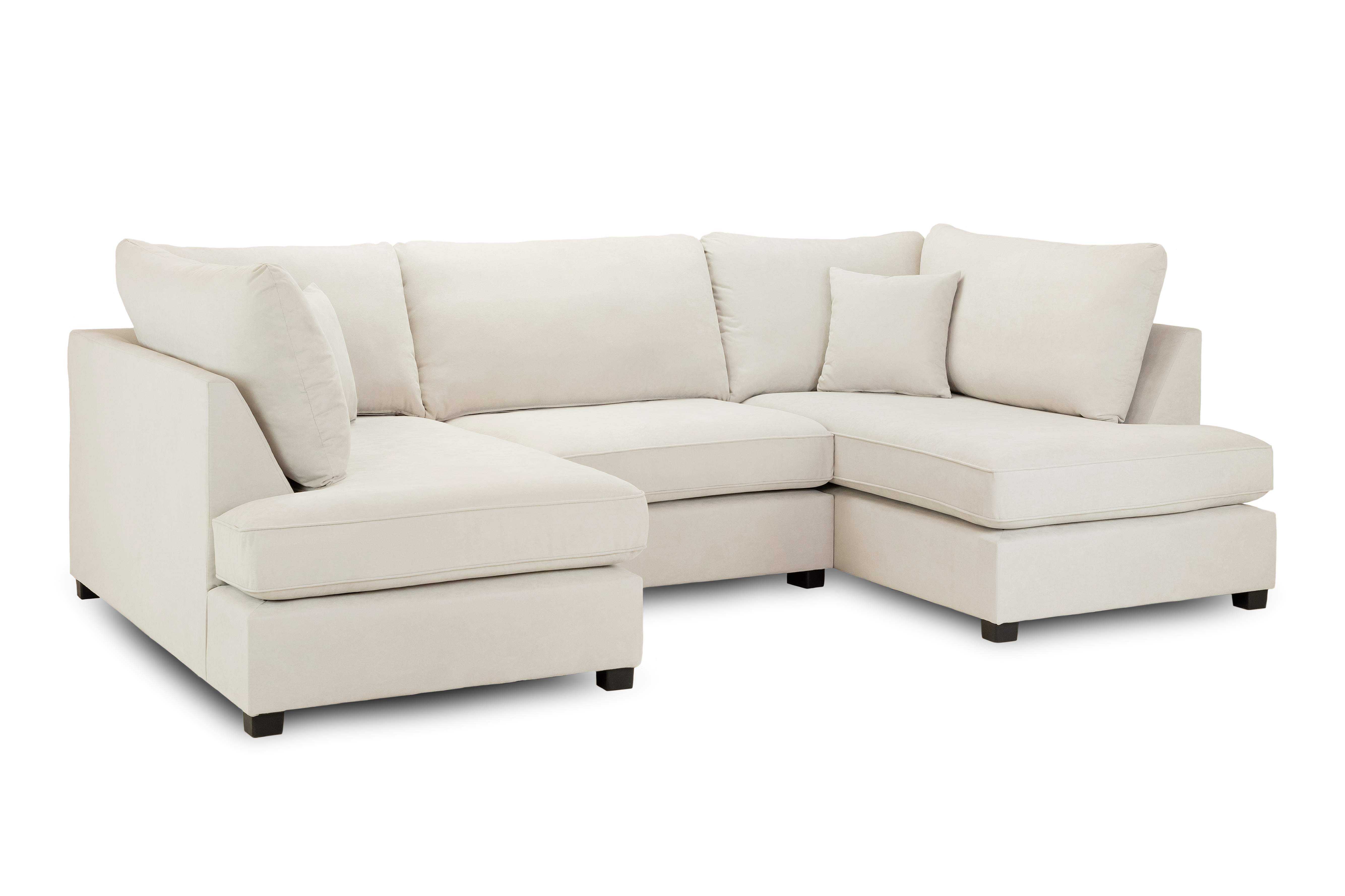 Carmelle Beige U Shape Corner Sofa