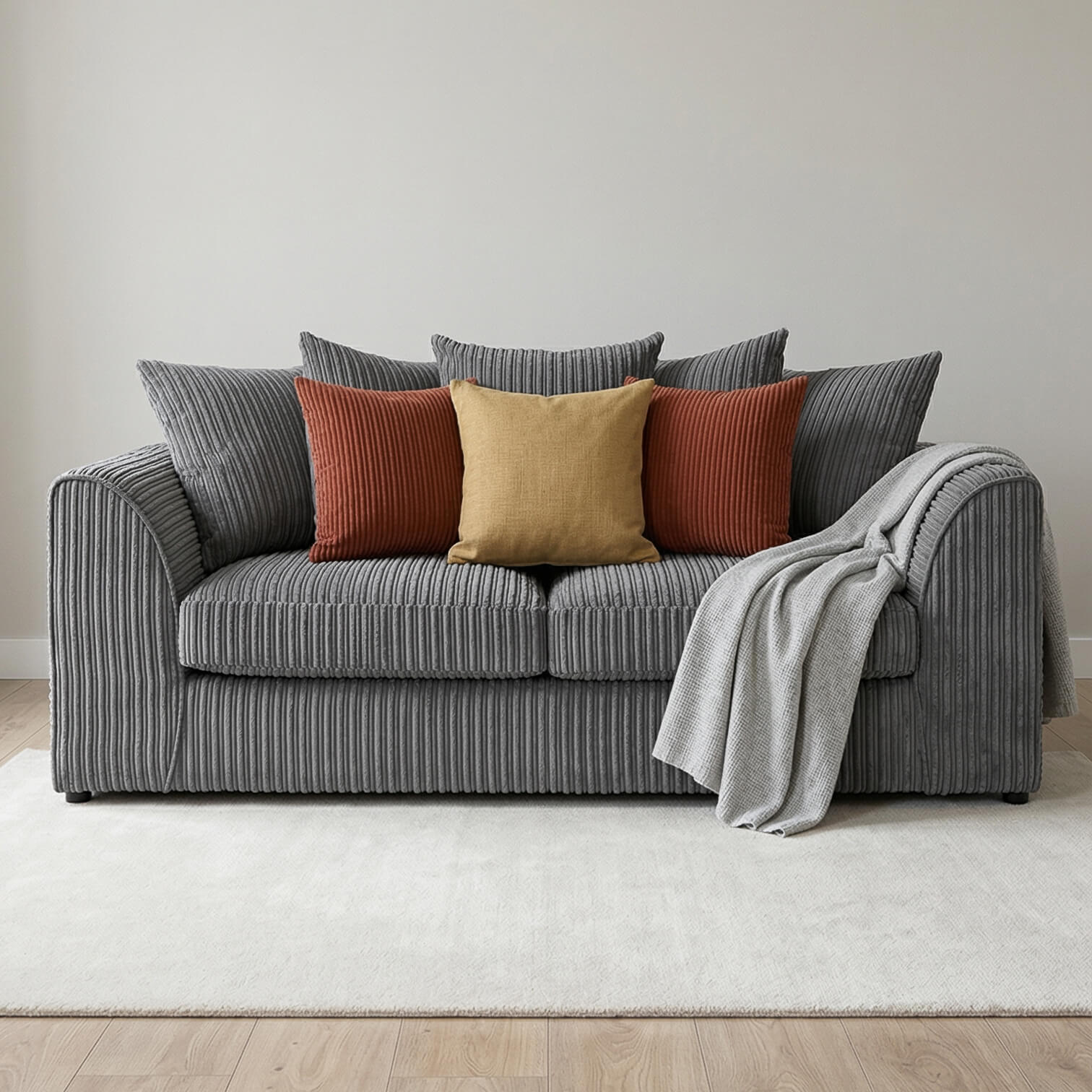 Chicago Grey 3 Seater Sofa