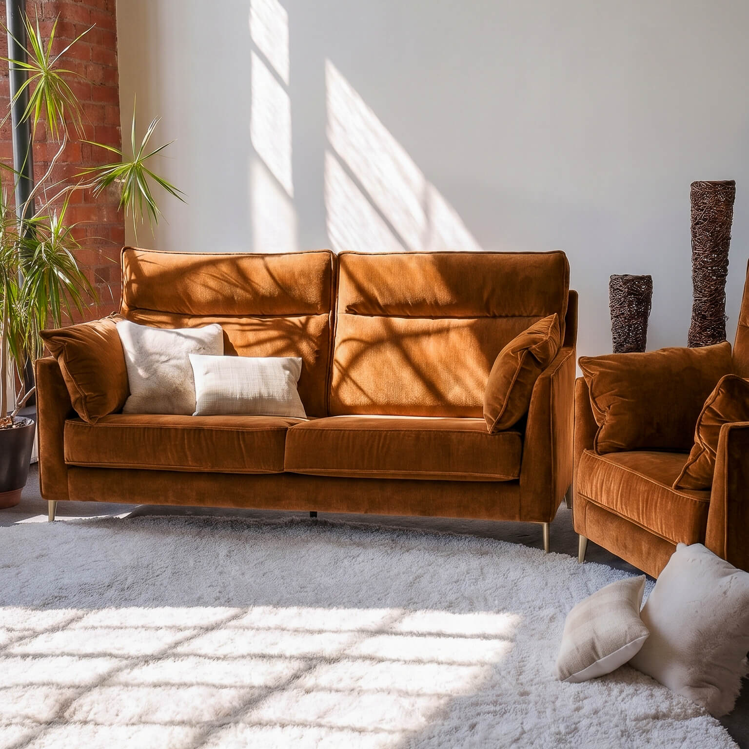 Colmore Copper 4 Seater Sofa