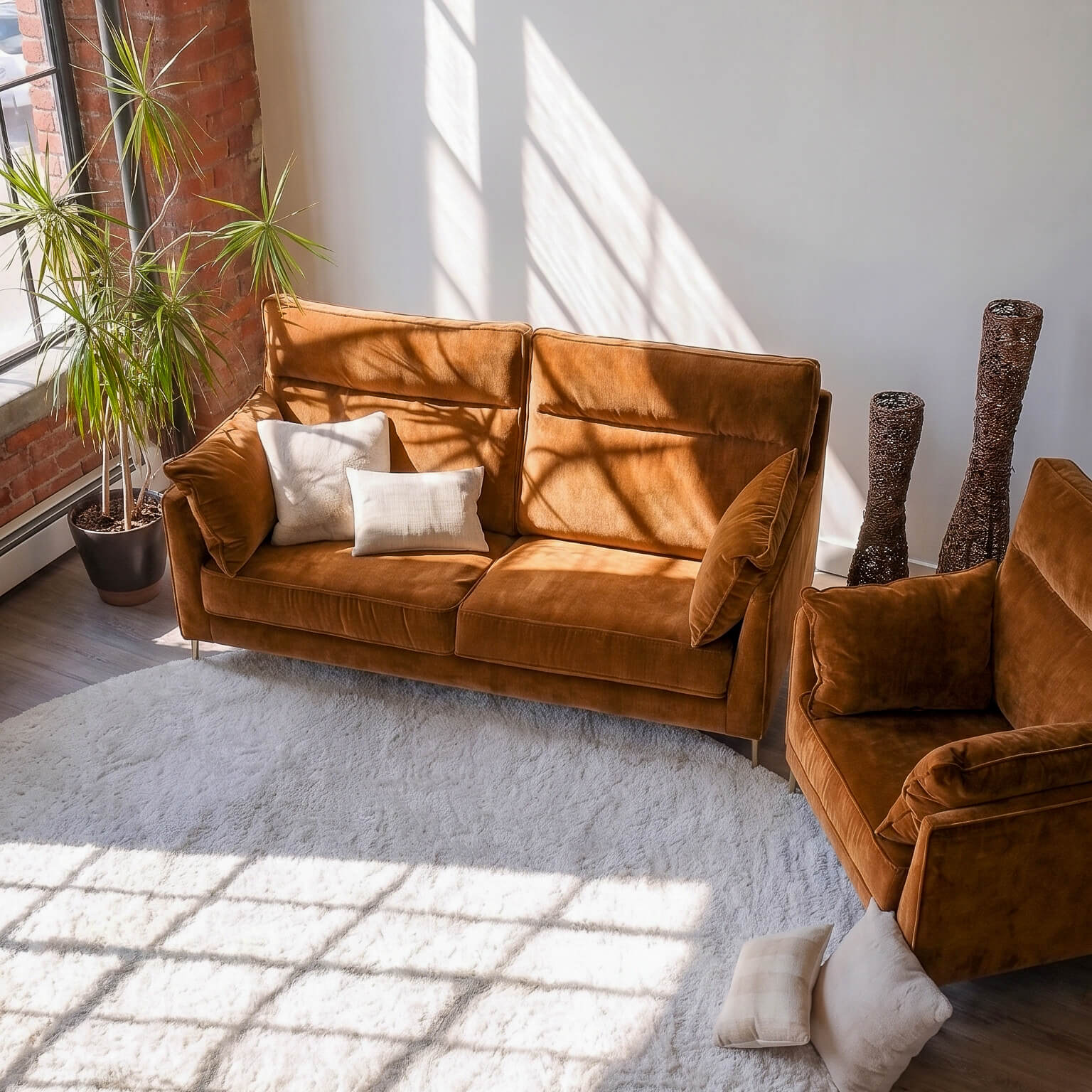 Colmore Copper 4 Seater Sofa