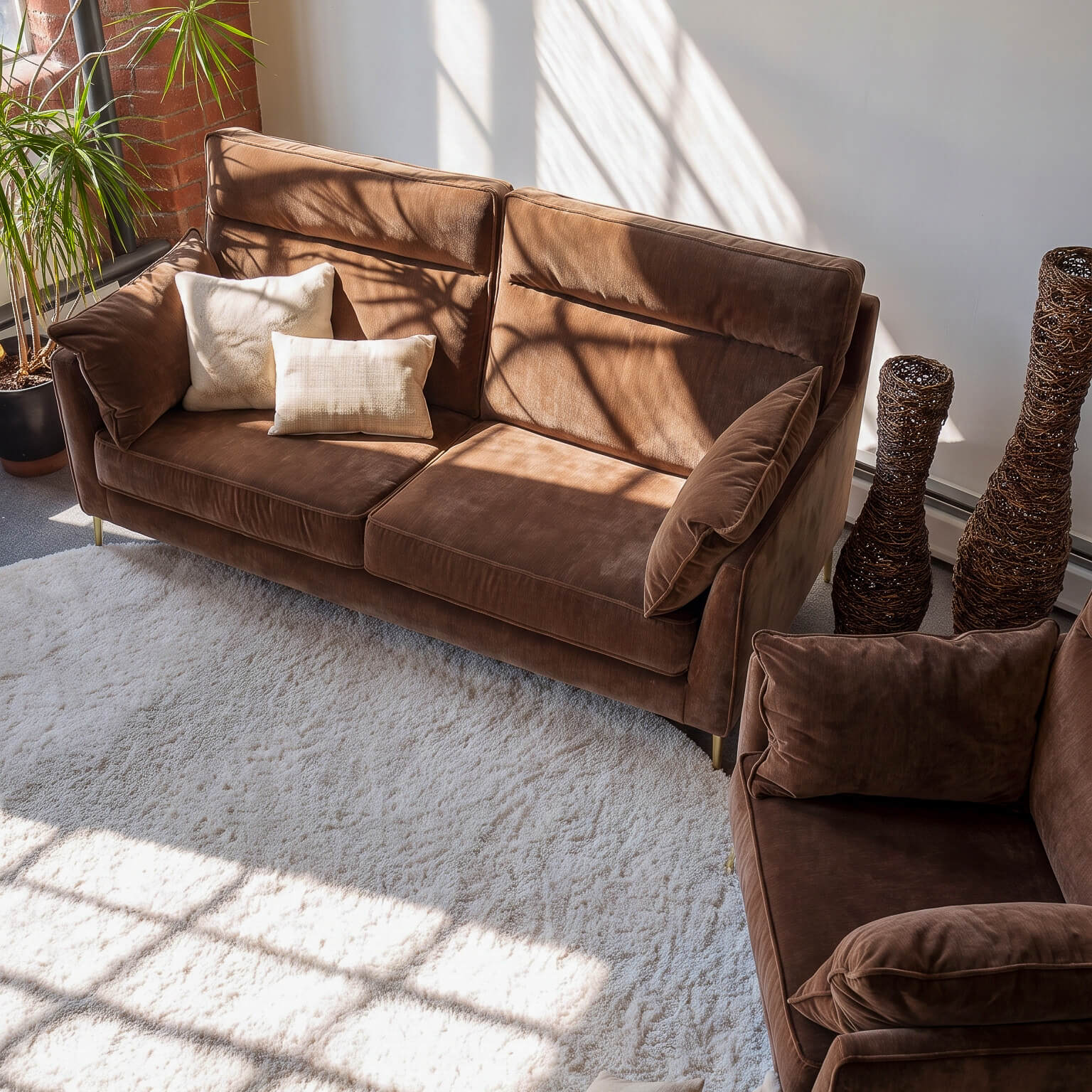 Colmore Rust 4 Seater Sofa