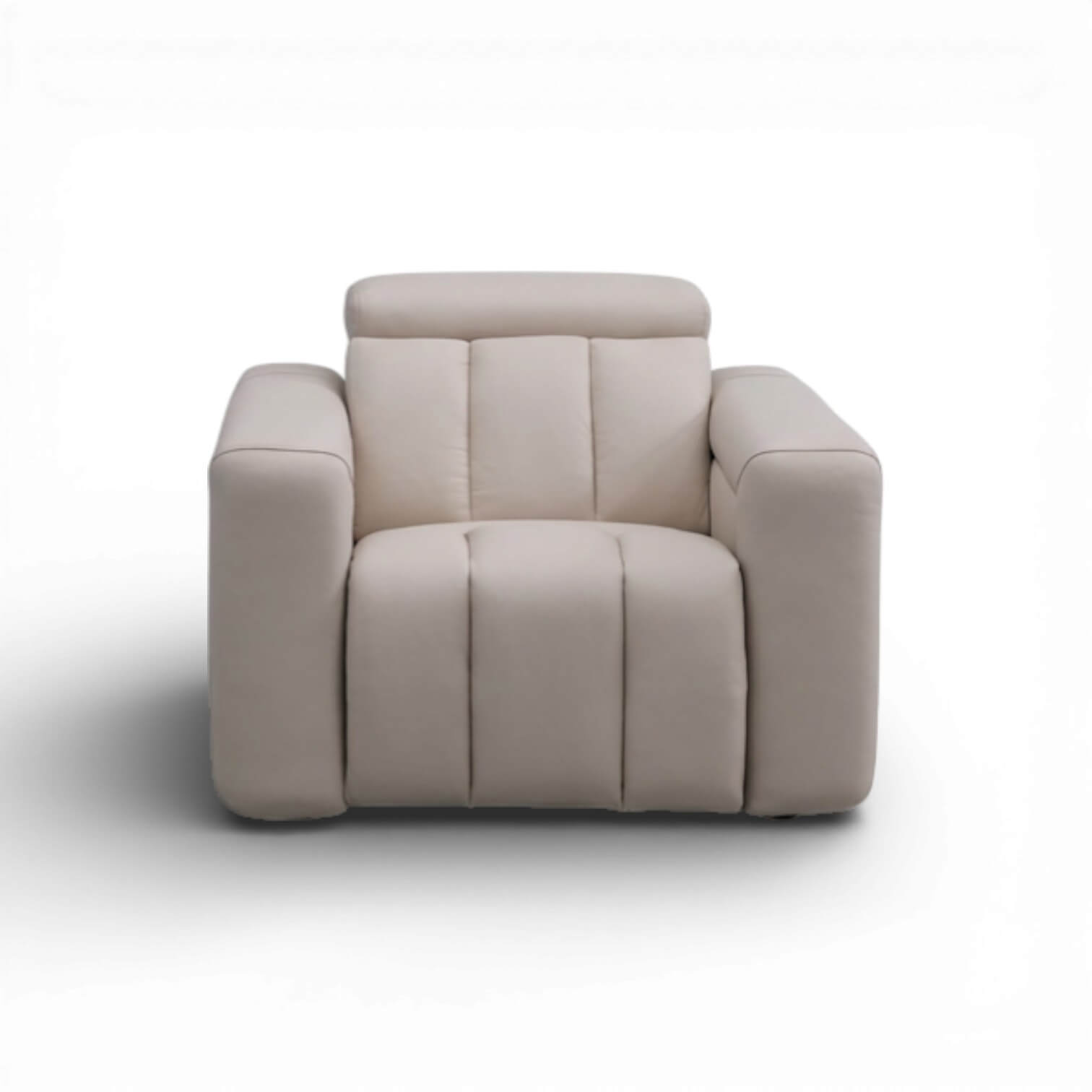 Dallas Beige Power Recliner Armchair