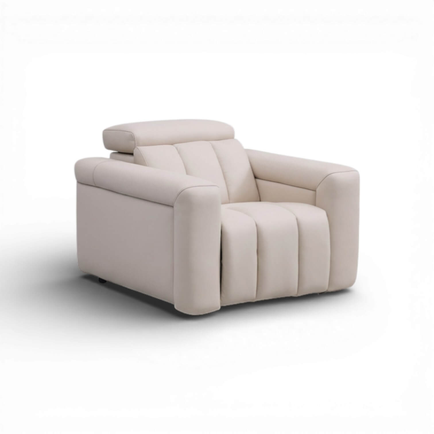 Dallas Beige Power Recliner Armchair