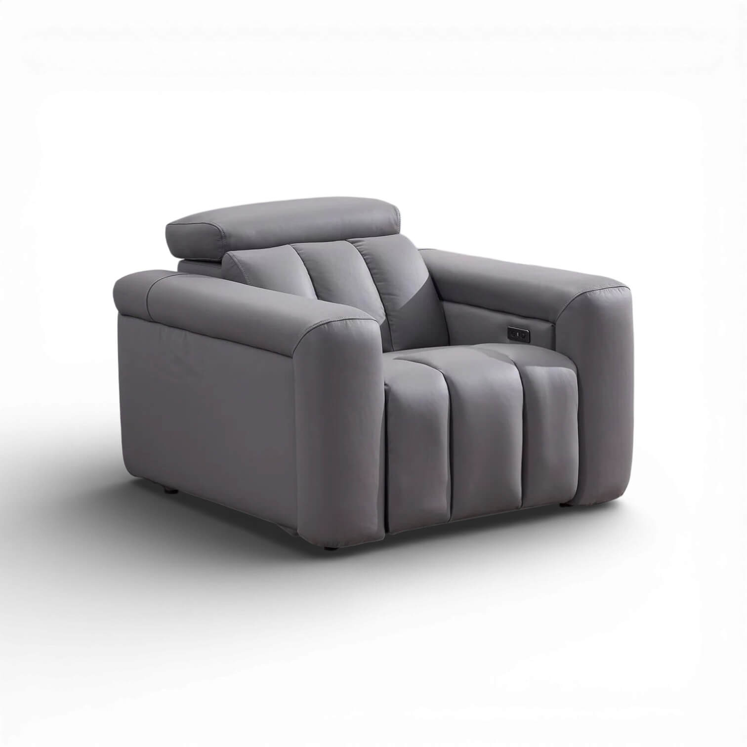 Dallas Grey Power Recliner Armchair