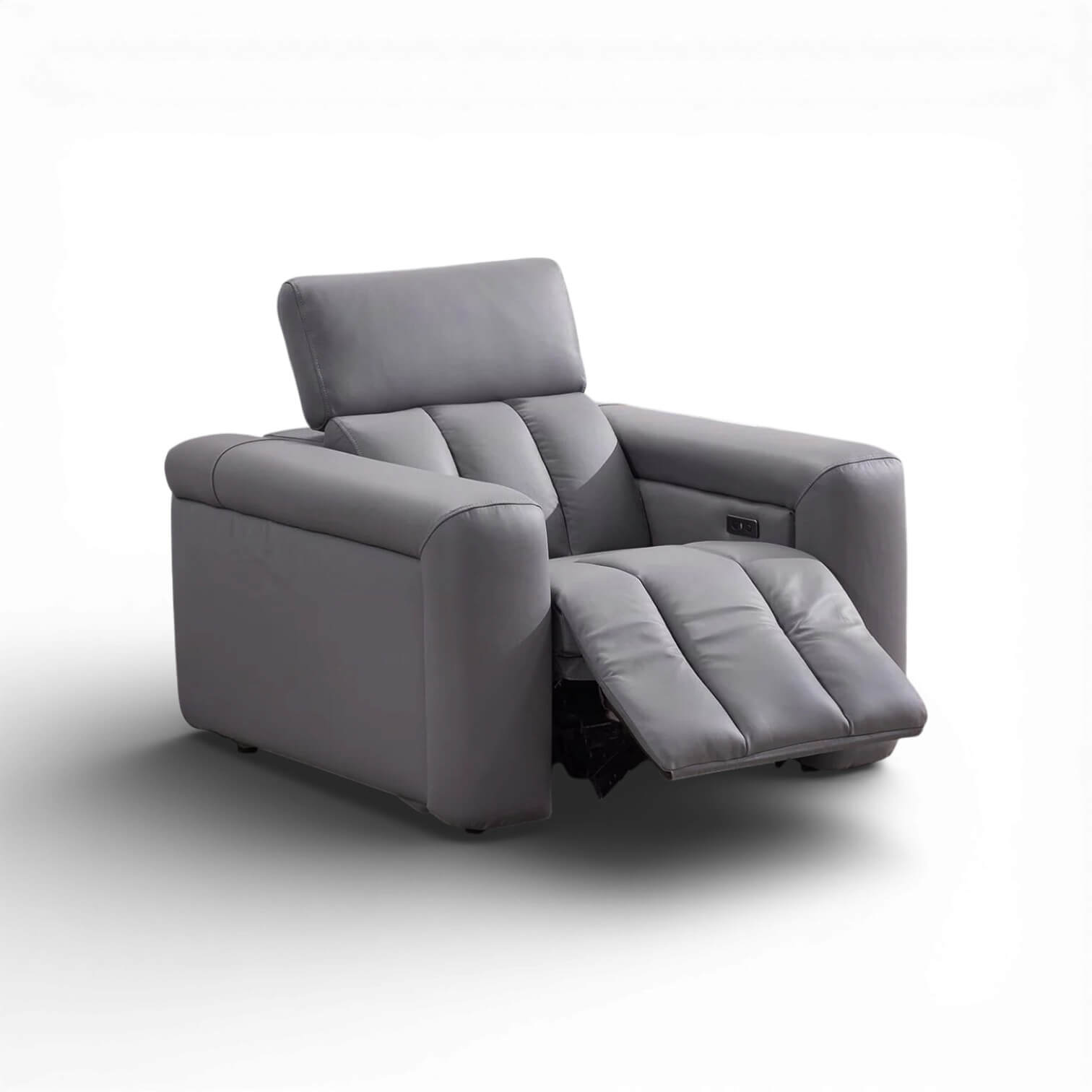 Dallas Grey Power Recliner Armchair