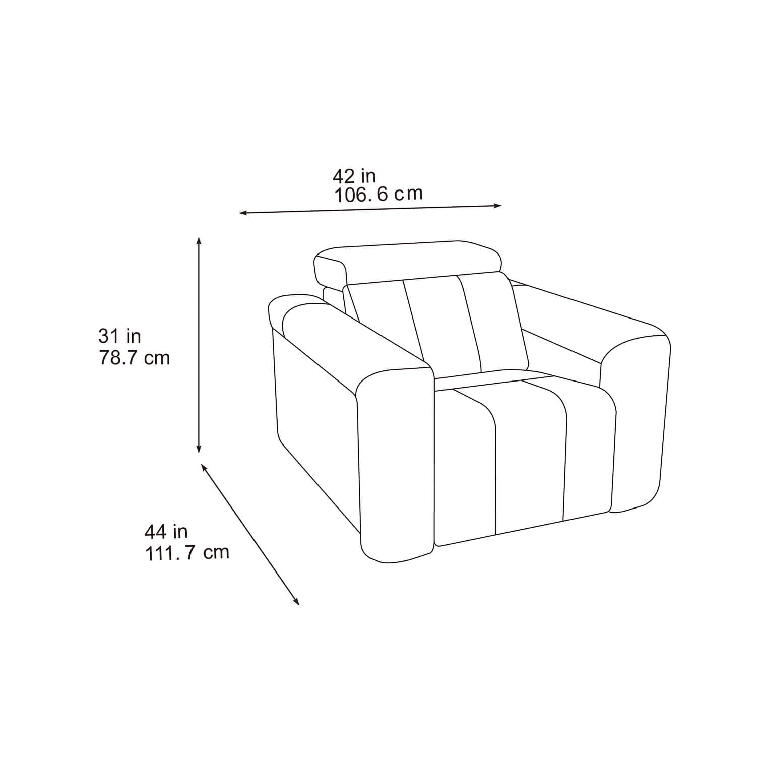 Dallas Beige Power Recliner Armchair