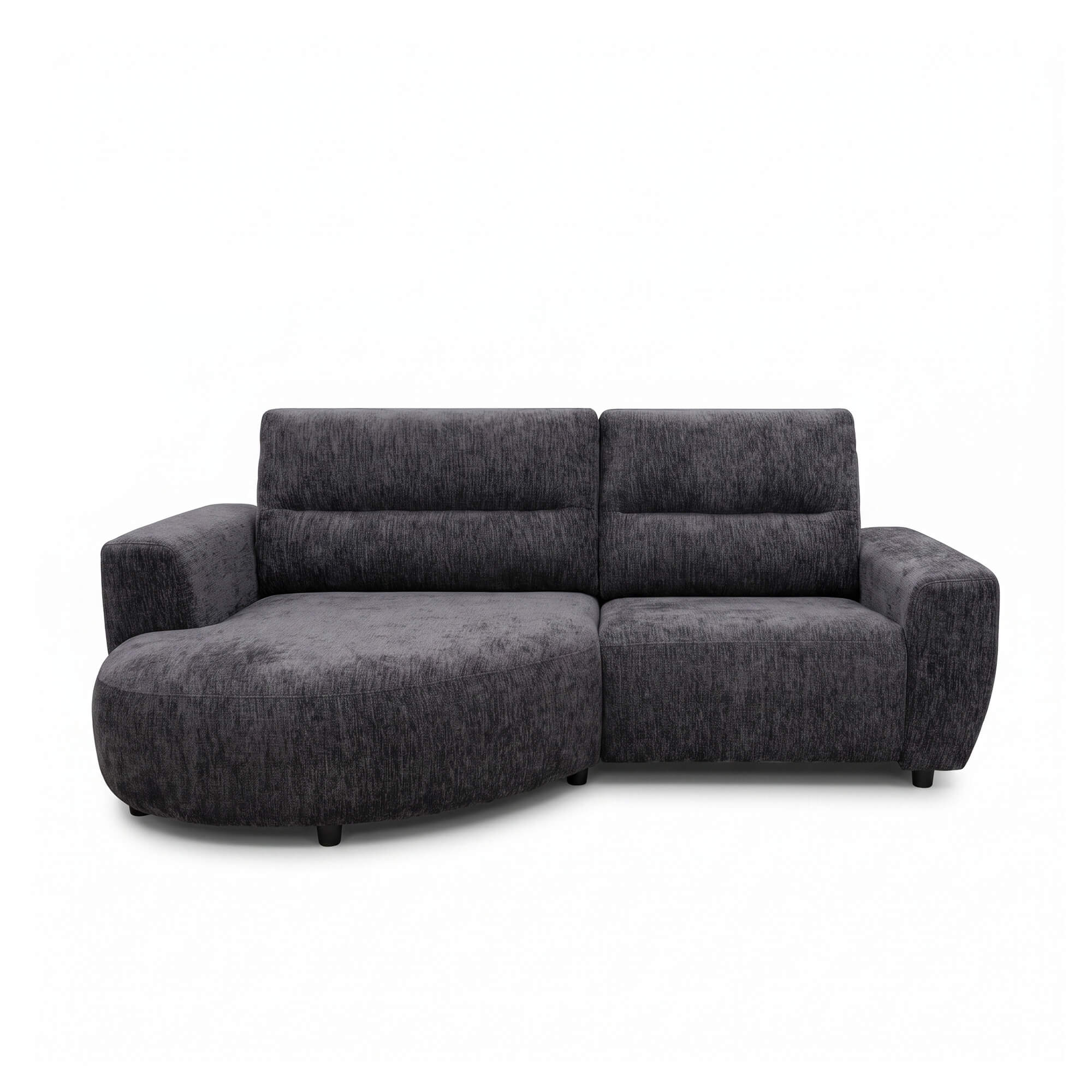 Denver Black Left Power Corner Recliner Sofa