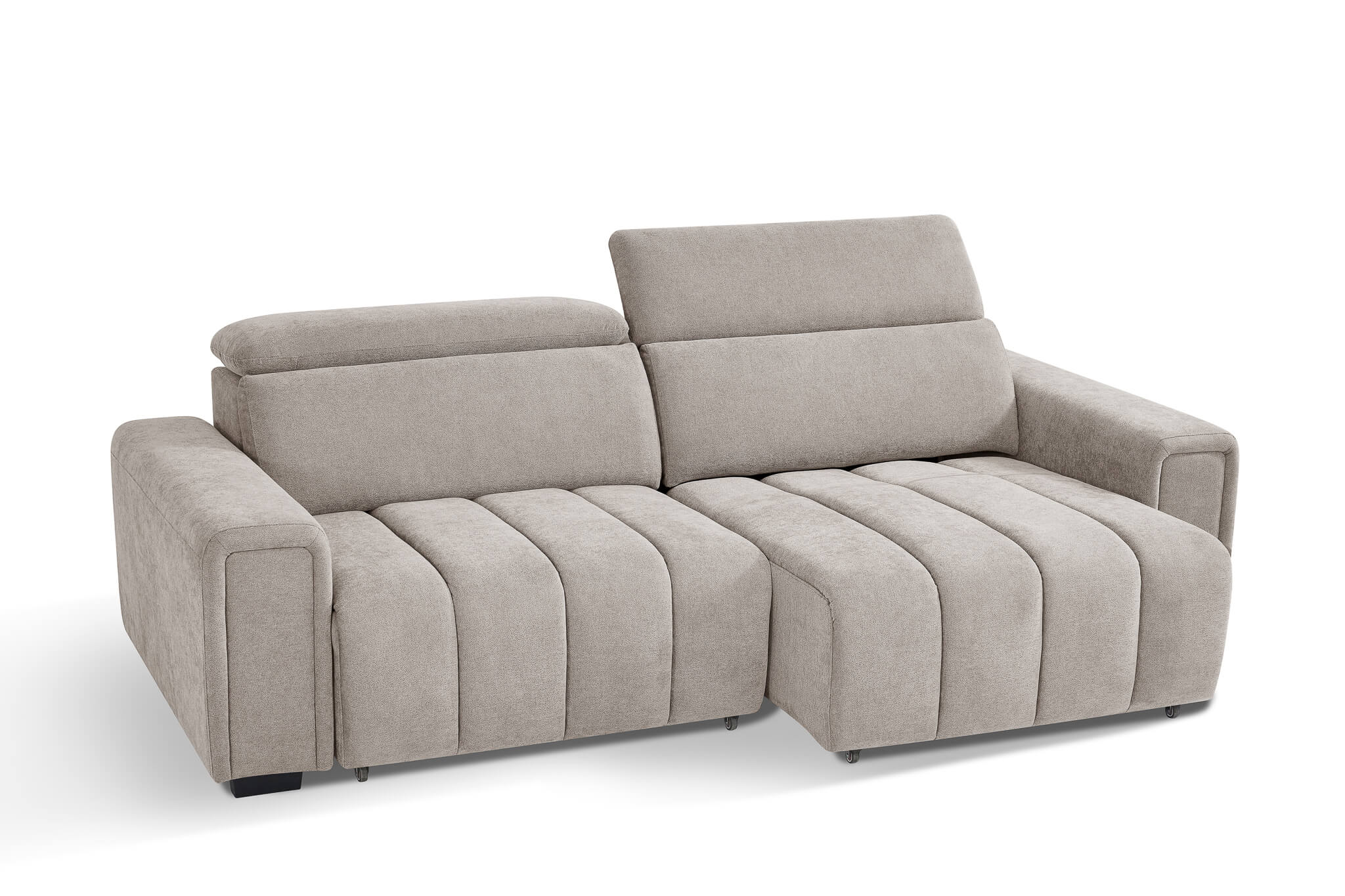 Drift Beige 3 Seater Power Slider Sofa
