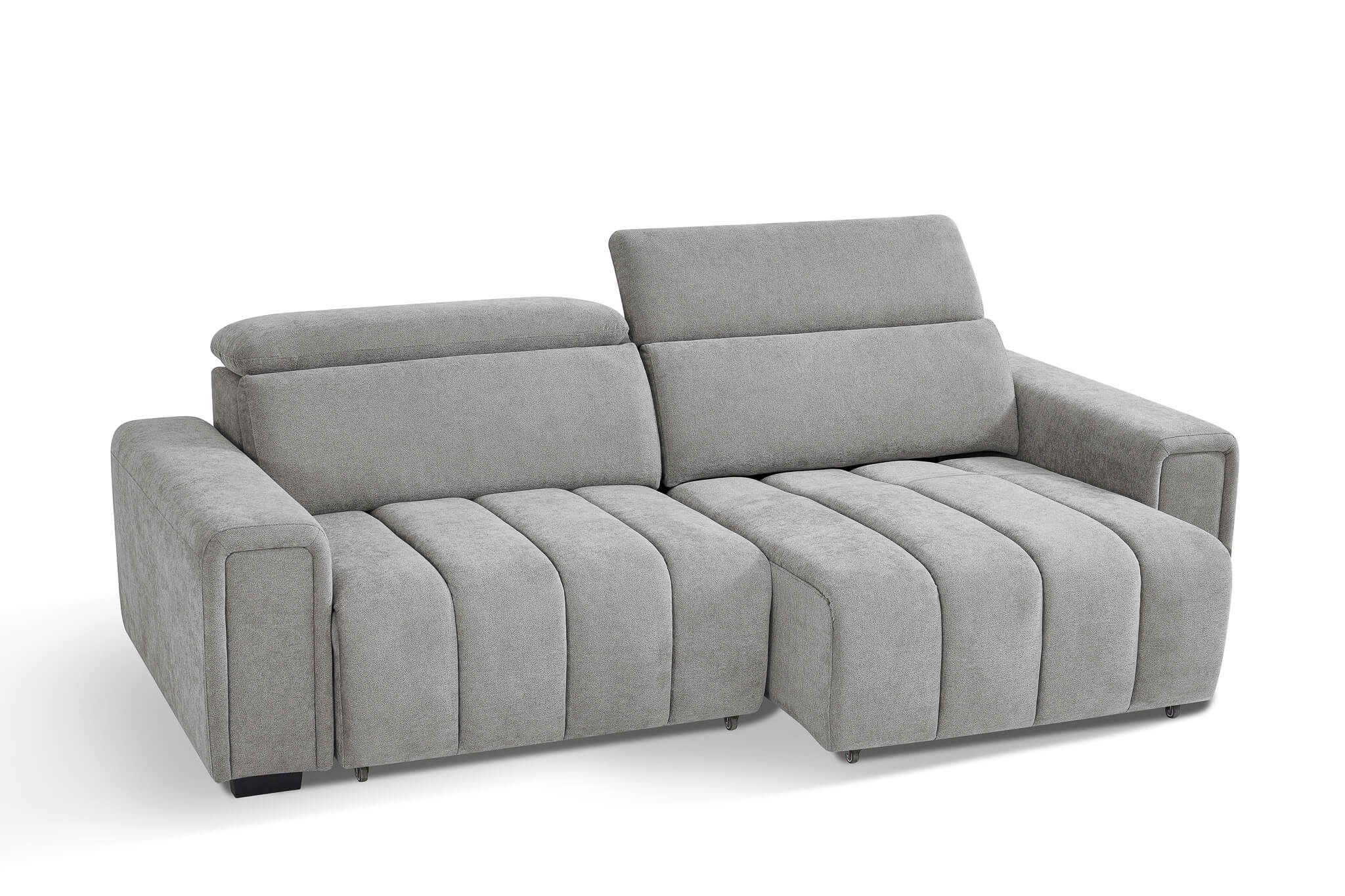 Drift Grey 3 Seater Power Slider Sofa