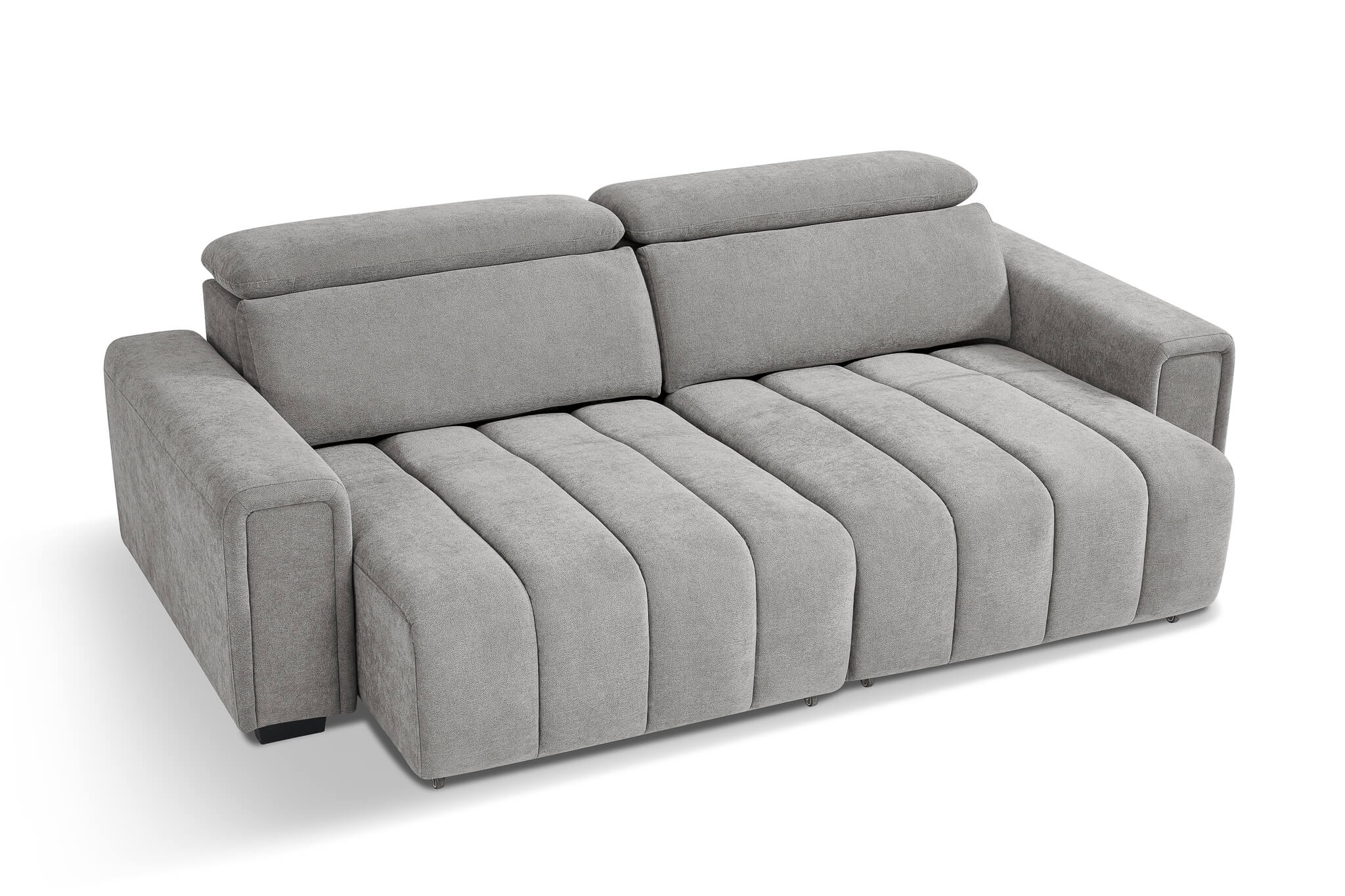 Drift Grey 3 Seater Power Slider Sofa