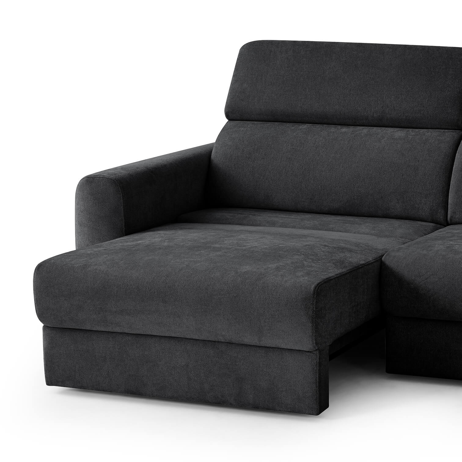 Flex Black 3 Seater Power Slider Sofa