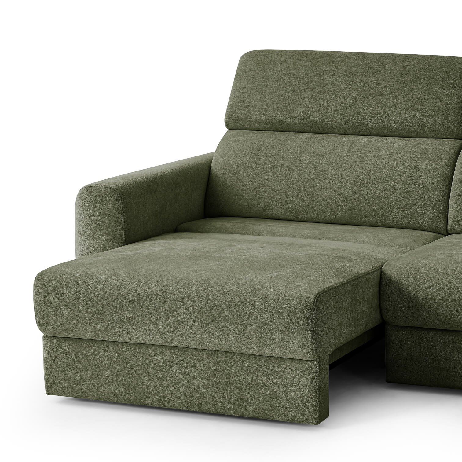 Flex Green 3 Seater Power Slider Sofa